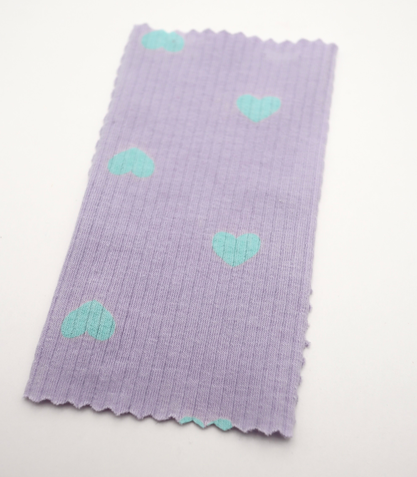 【25SS-029】ハートプリントテレコニット /0.5yあたり=~900円