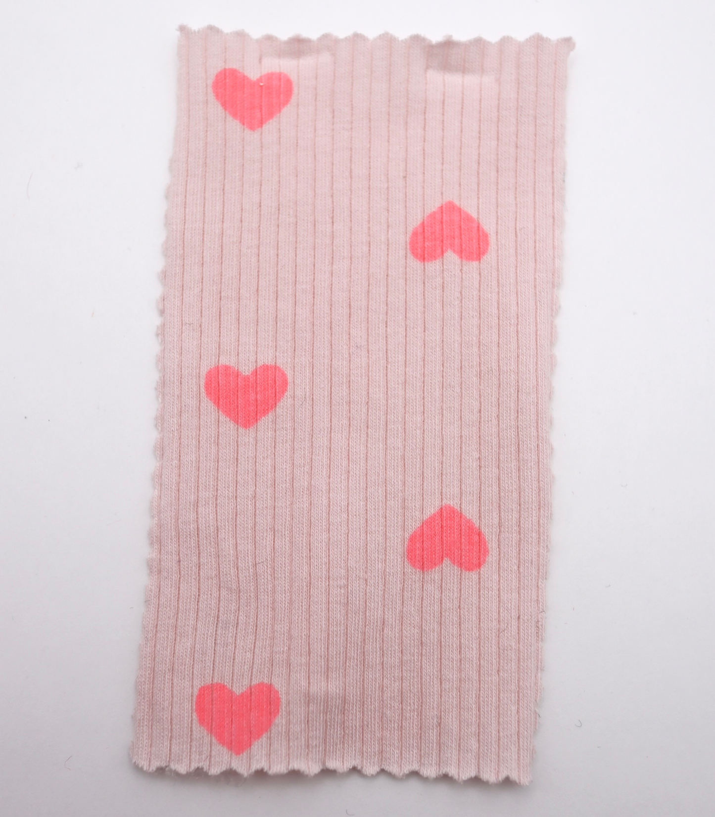 【25SS-029】ハートプリントテレコニット /0.5yあたり=~900円