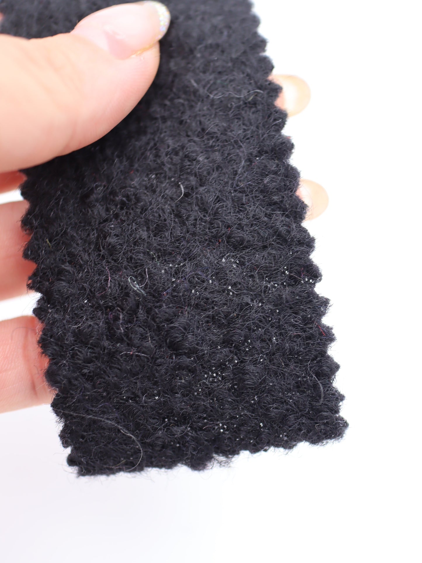 【25AW-010】ウール混くるくる圧縮ブークレニット /0.5yあたり=~1615円
