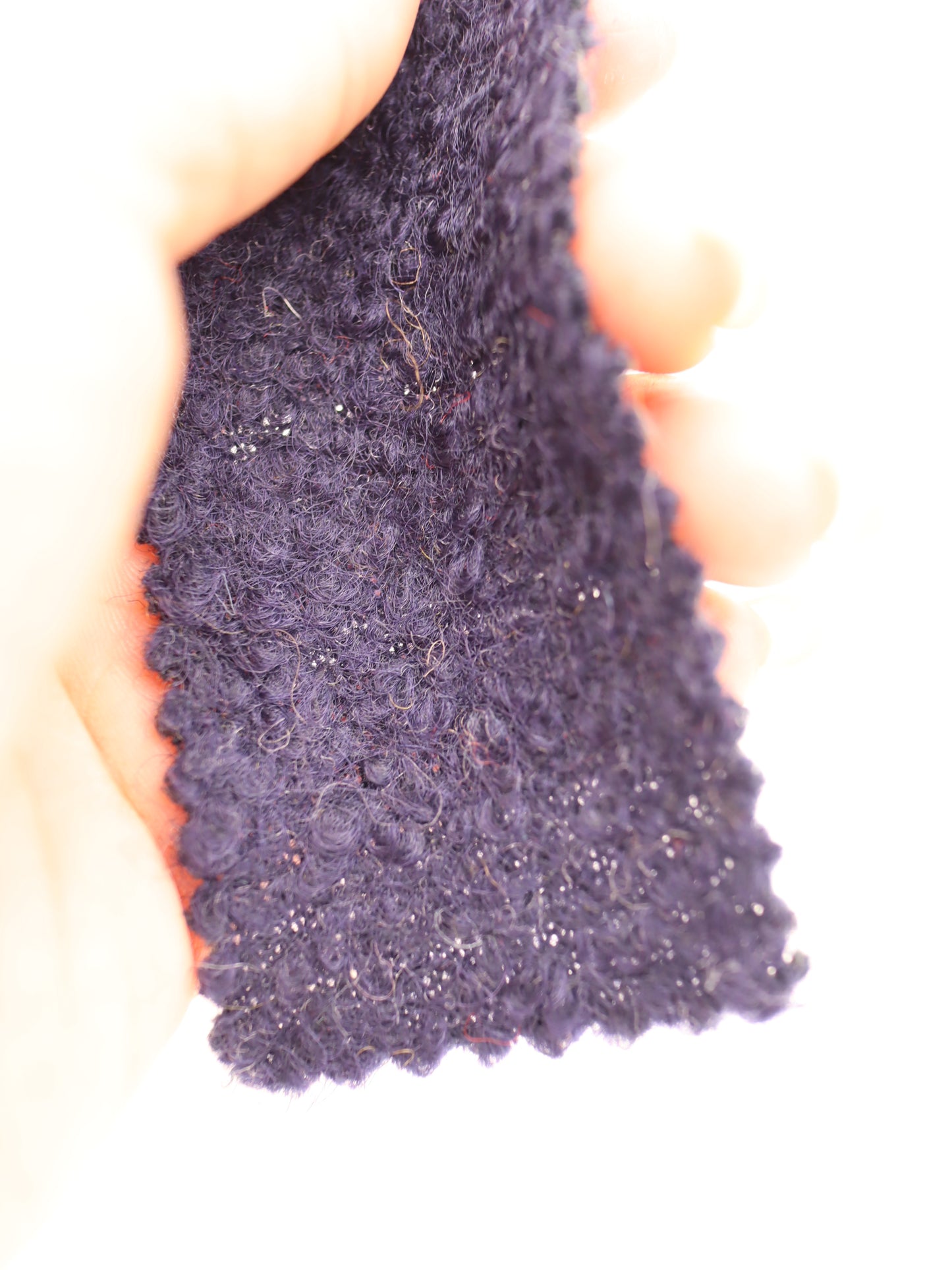 【25AW-010】ウール混くるくる圧縮ブークレニット /0.5yあたり=~1615円