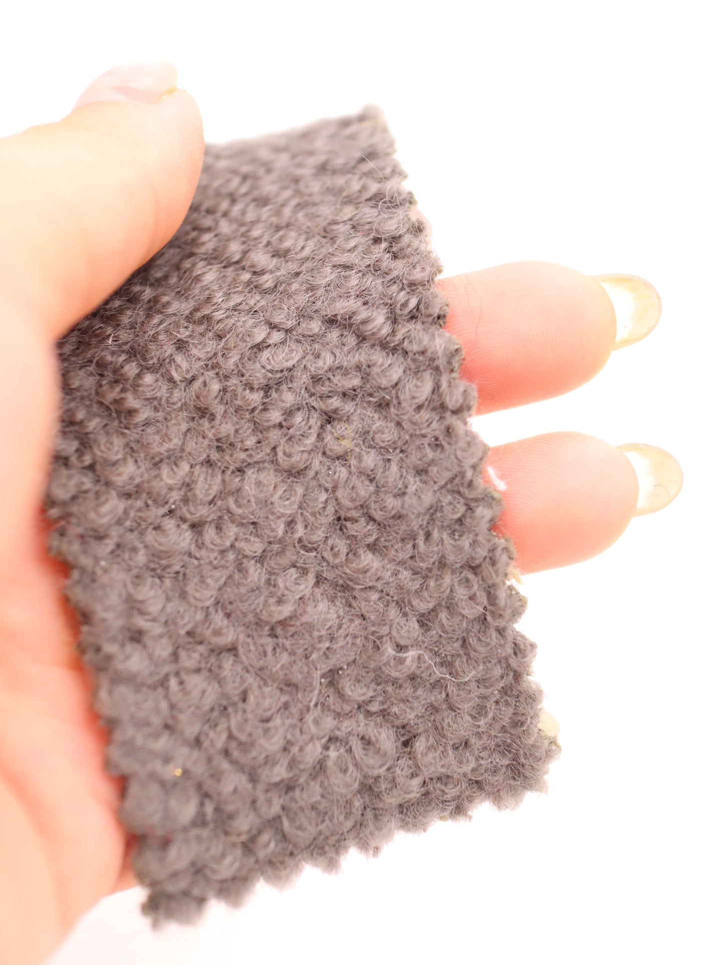 【25AW-010】ウール混くるくる圧縮ブークレニット /0.5yあたり=~1615円
