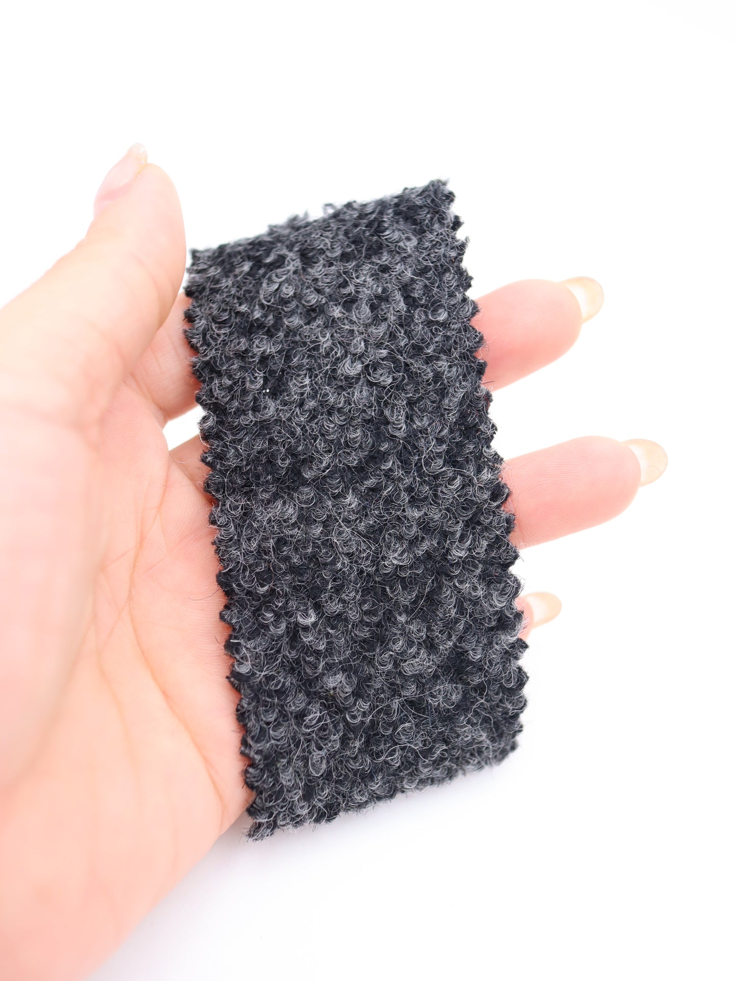 【25AW-010】ウール混くるくる圧縮ブークレニット /0.5yあたり=~1615円