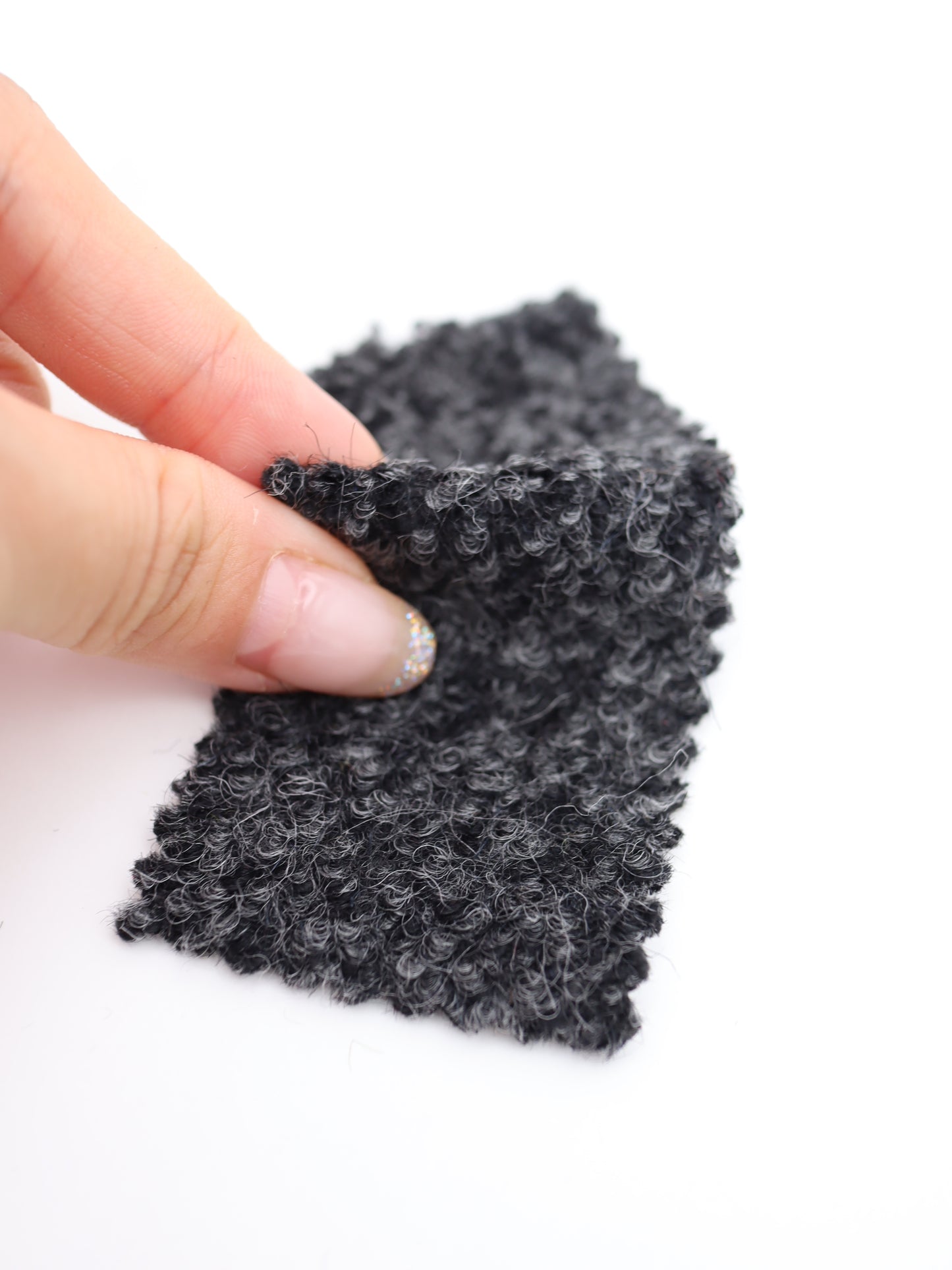 【25AW-010】ウール混くるくる圧縮ブークレニット /0.5yあたり=~1615円