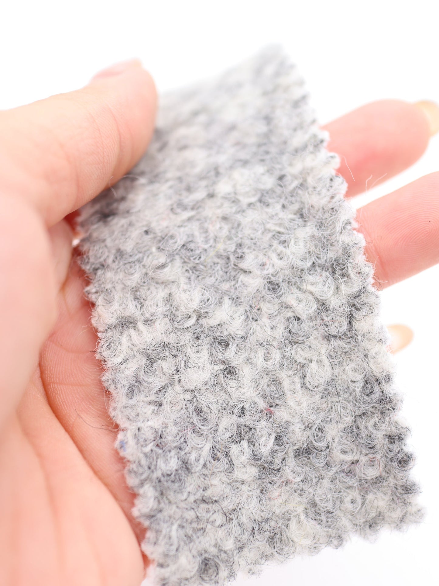 【25AW-010】ウール混くるくる圧縮ブークレニット /0.5yあたり=~1615円