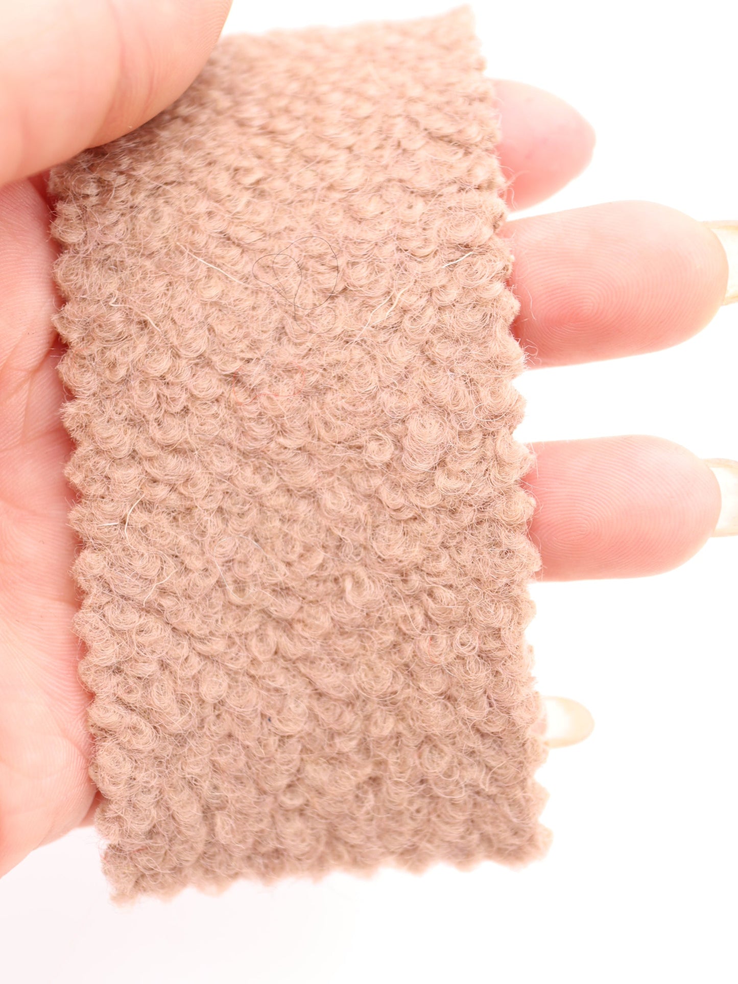 【25AW-010】ウール混くるくる圧縮ブークレニット /0.5yあたり=~1615円