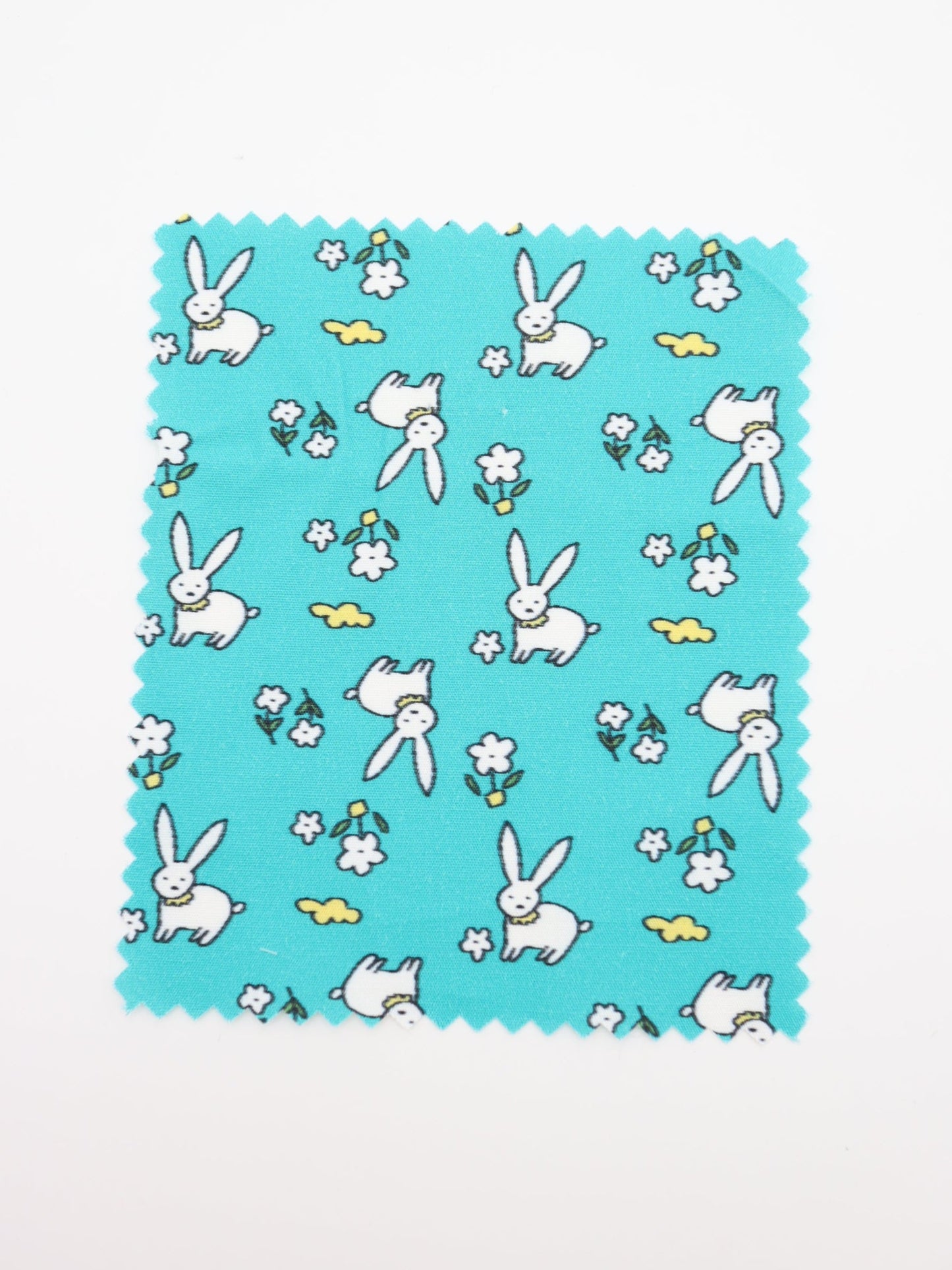 【25AW-020】お花畑うさぎプリント綿ローン /0.5yあたり=~830円