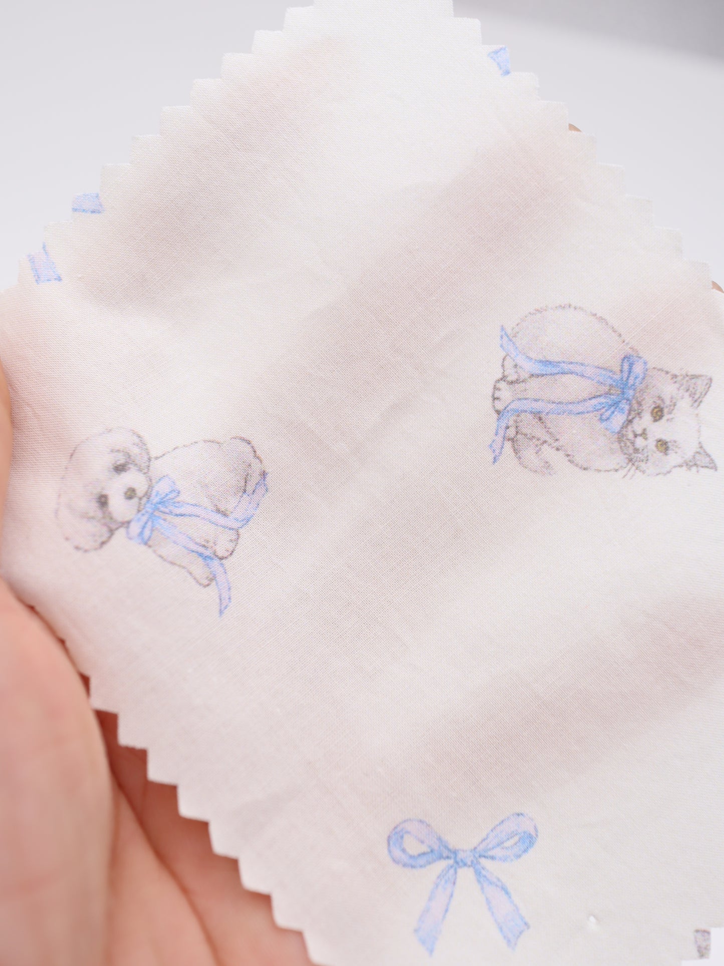 【25AW-046】おすわりしゃむねこ&といぷーちゃんプリント綿ローン /0.5yあたり=~795円