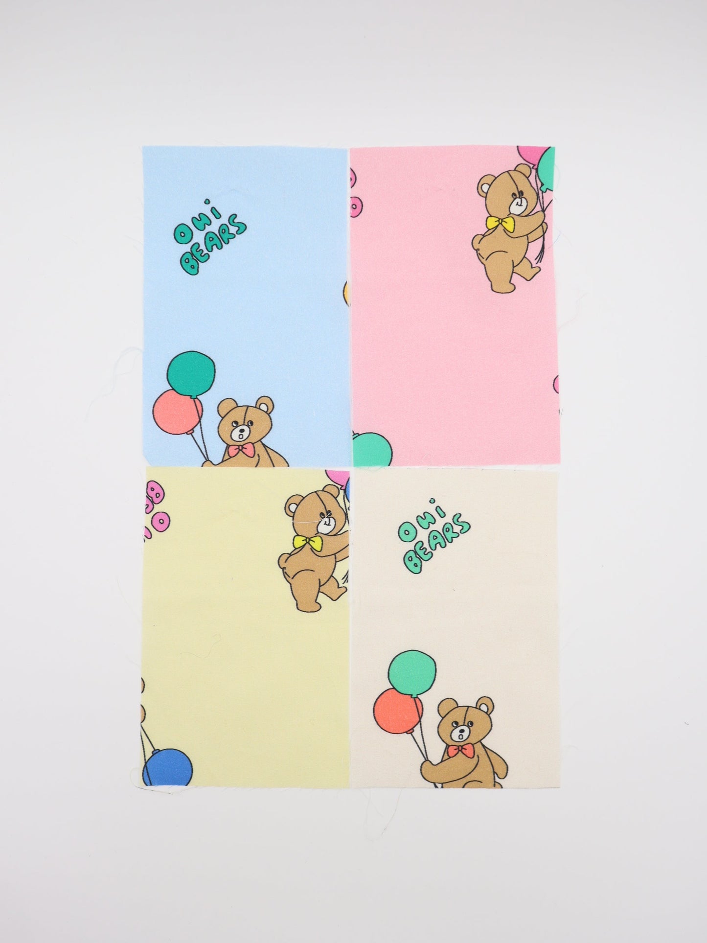 【25AW-023】バルーンクマさんプリント綿ローン /0.5yあたり=~815円