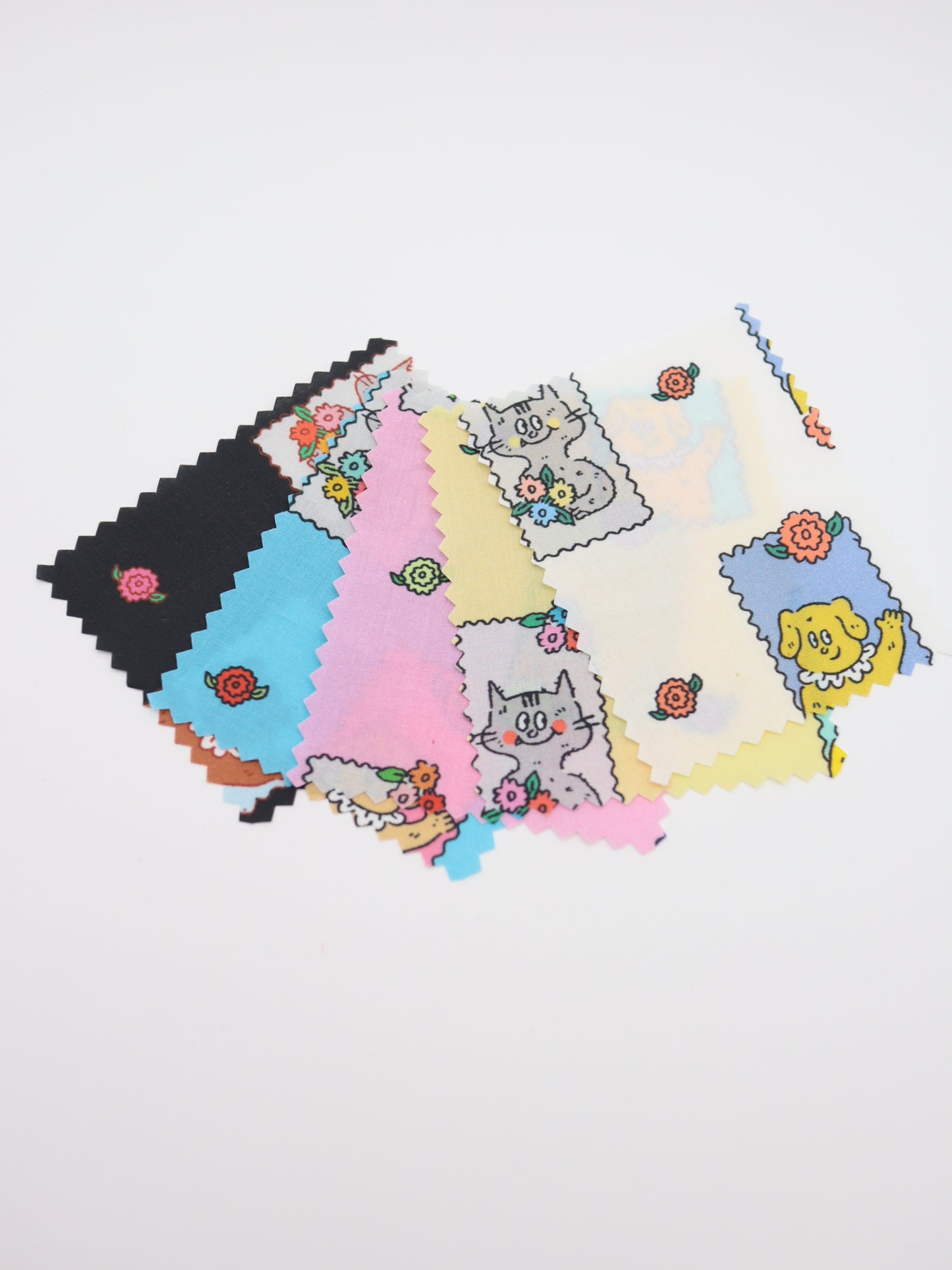 【25AW-025】HELLOわんにゃんずプリント綿ローン /0.5yあたり=~775円