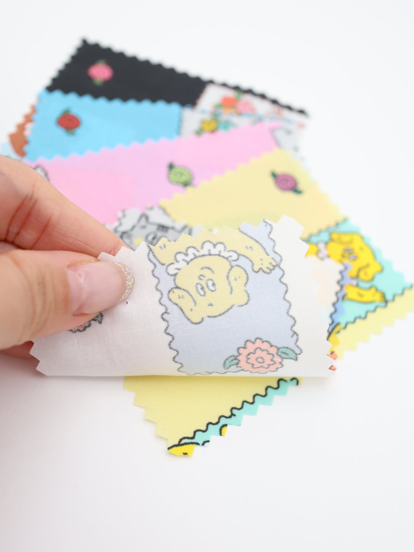 【25AW-025】HELLOわんにゃんずプリント綿ローン /0.5yあたり=~775円