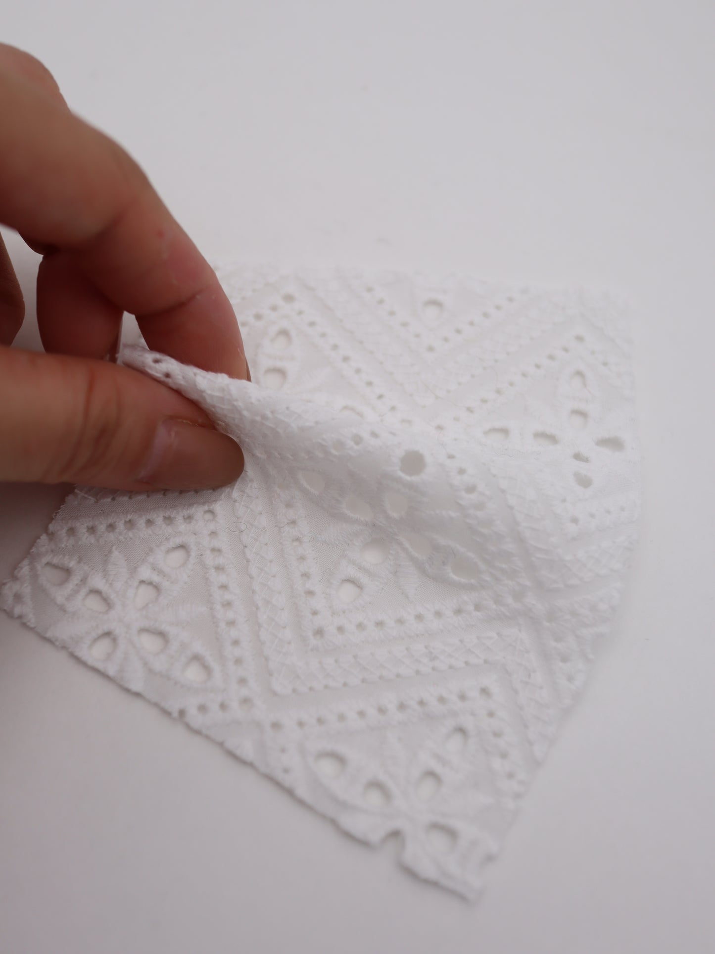 綿100%・パネル幾何フラワー刺繍ローン生地|【生地幅】約132センチ 【混率】綿100%|ドッグウエア・KIDSウエア・ブラウス・雑貨向き|26AW-242