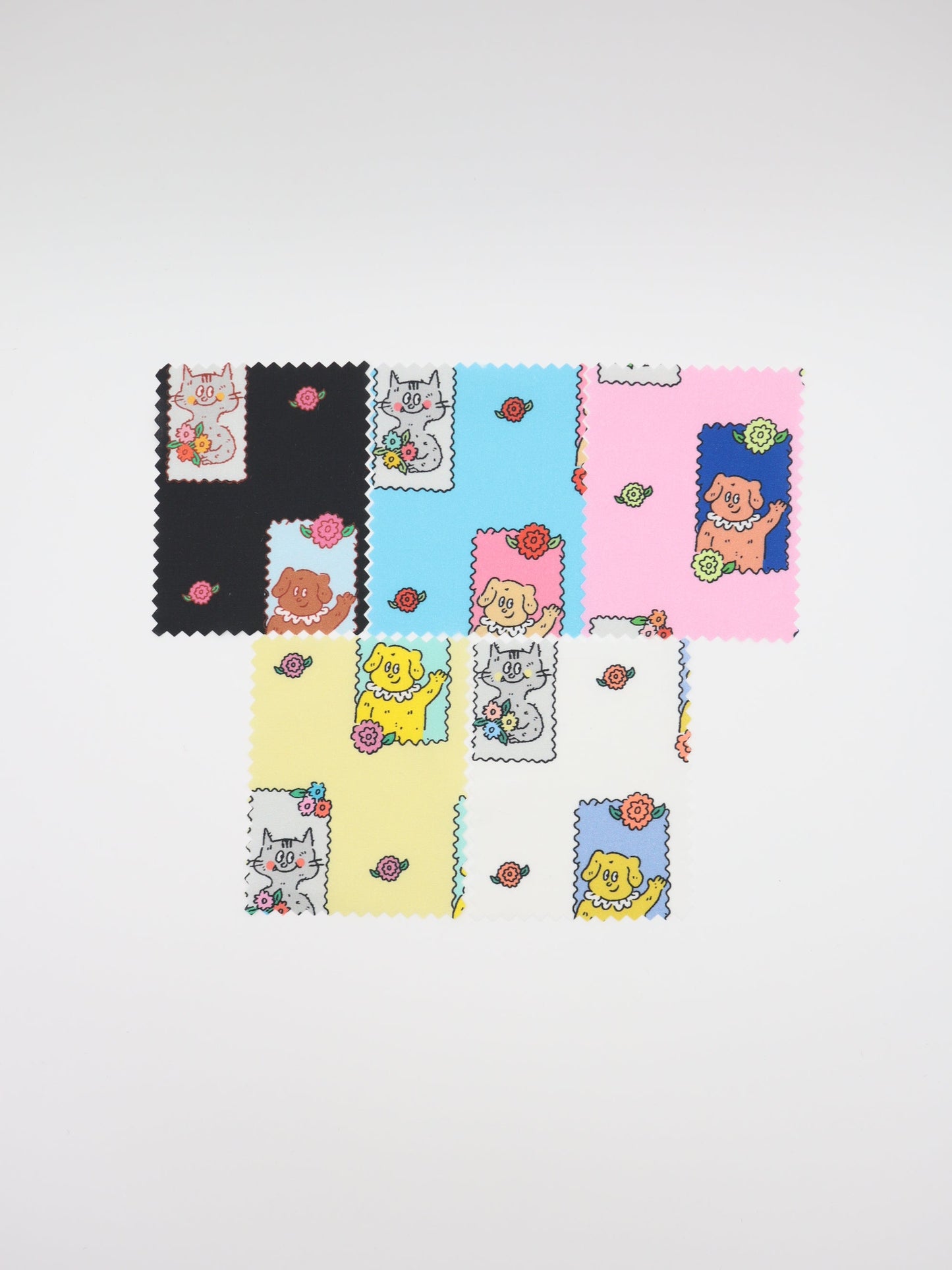 【25AW-025】HELLOわんにゃんずプリント綿ローン /0.5yあたり=~775円