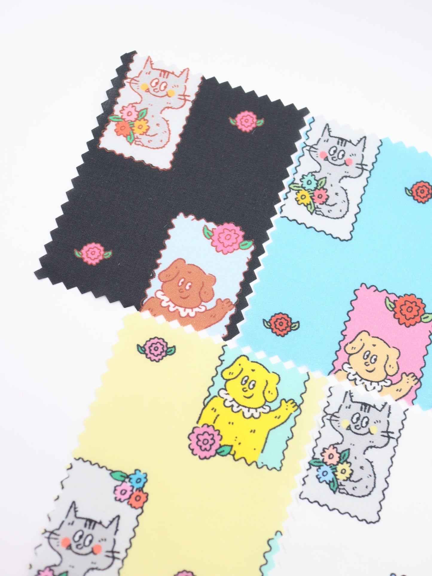 【25AW-025】HELLOわんにゃんずプリント綿ローン /0.5yあたり=~775円