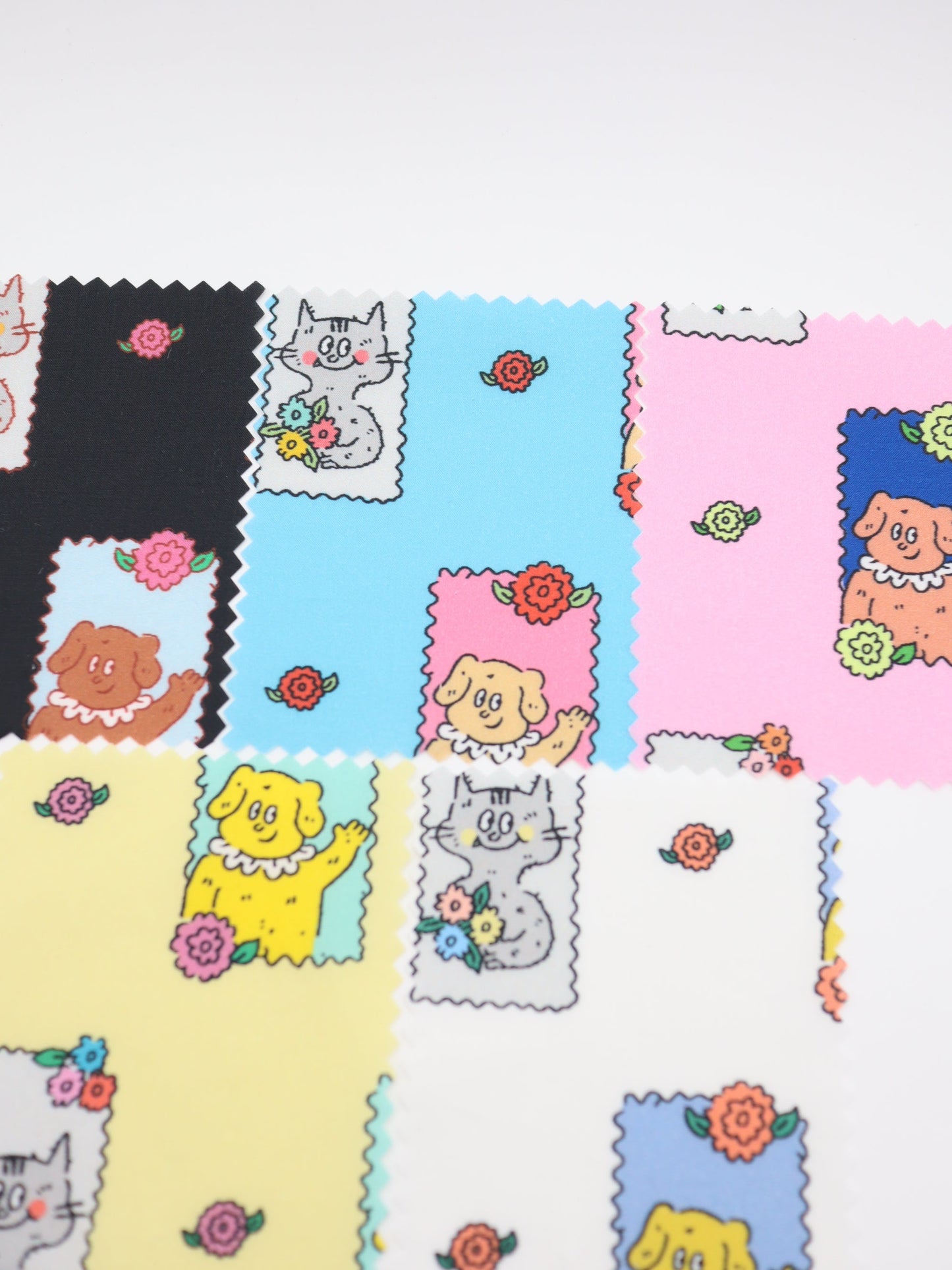 【25AW-025】HELLOわんにゃんずプリント綿ローン /0.5yあたり=~775円