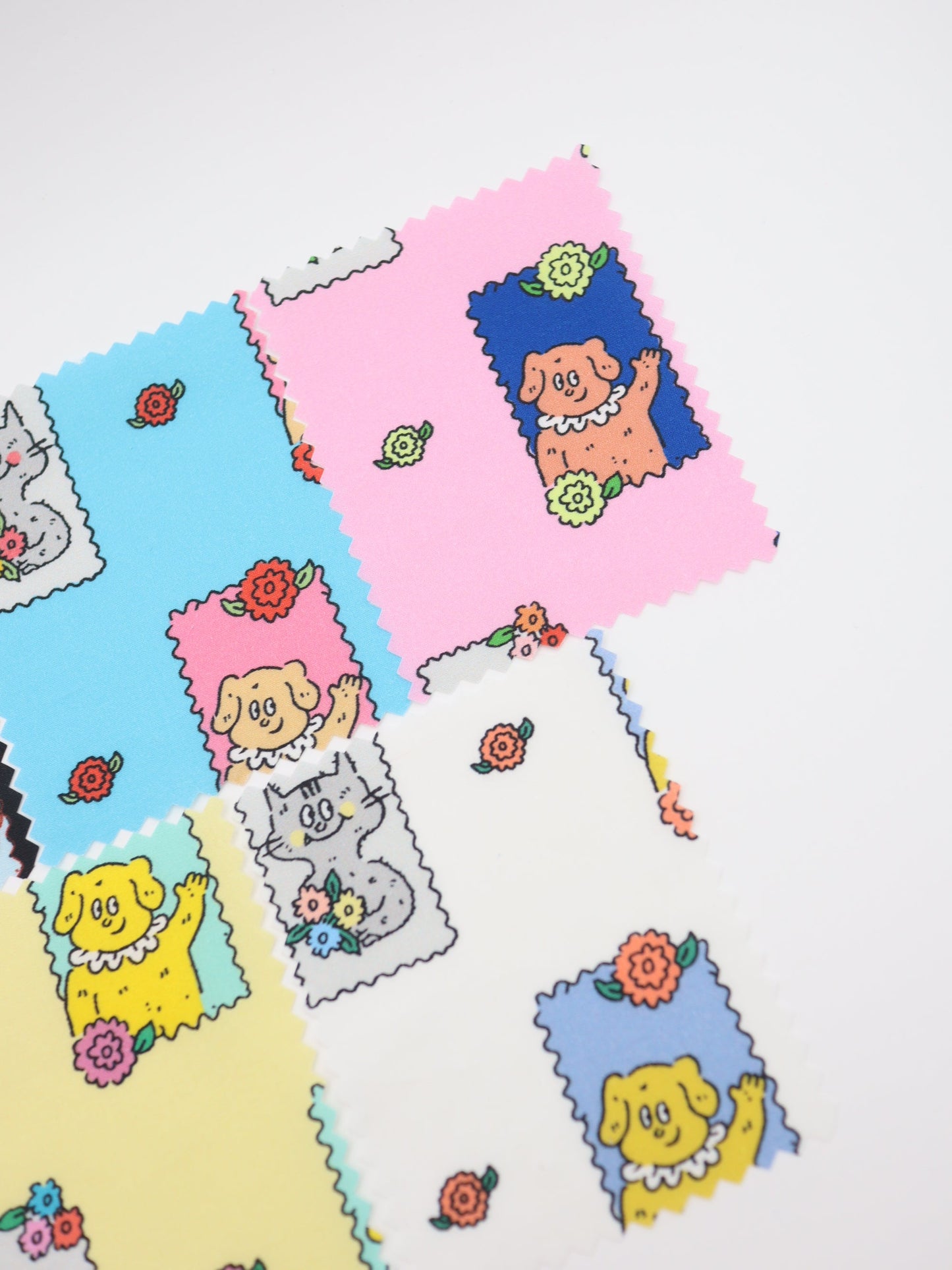 【25AW-025】HELLOわんにゃんずプリント綿ローン /0.5yあたり=~775円