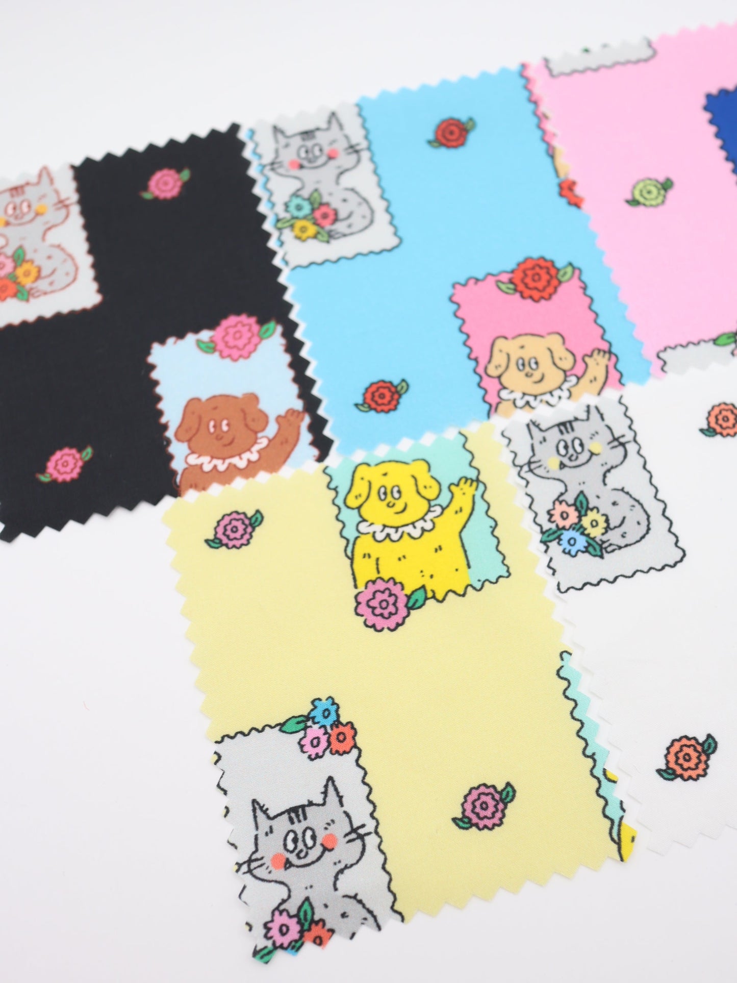 【25AW-025】HELLOわんにゃんずプリント綿ローン /0.5yあたり=~775円