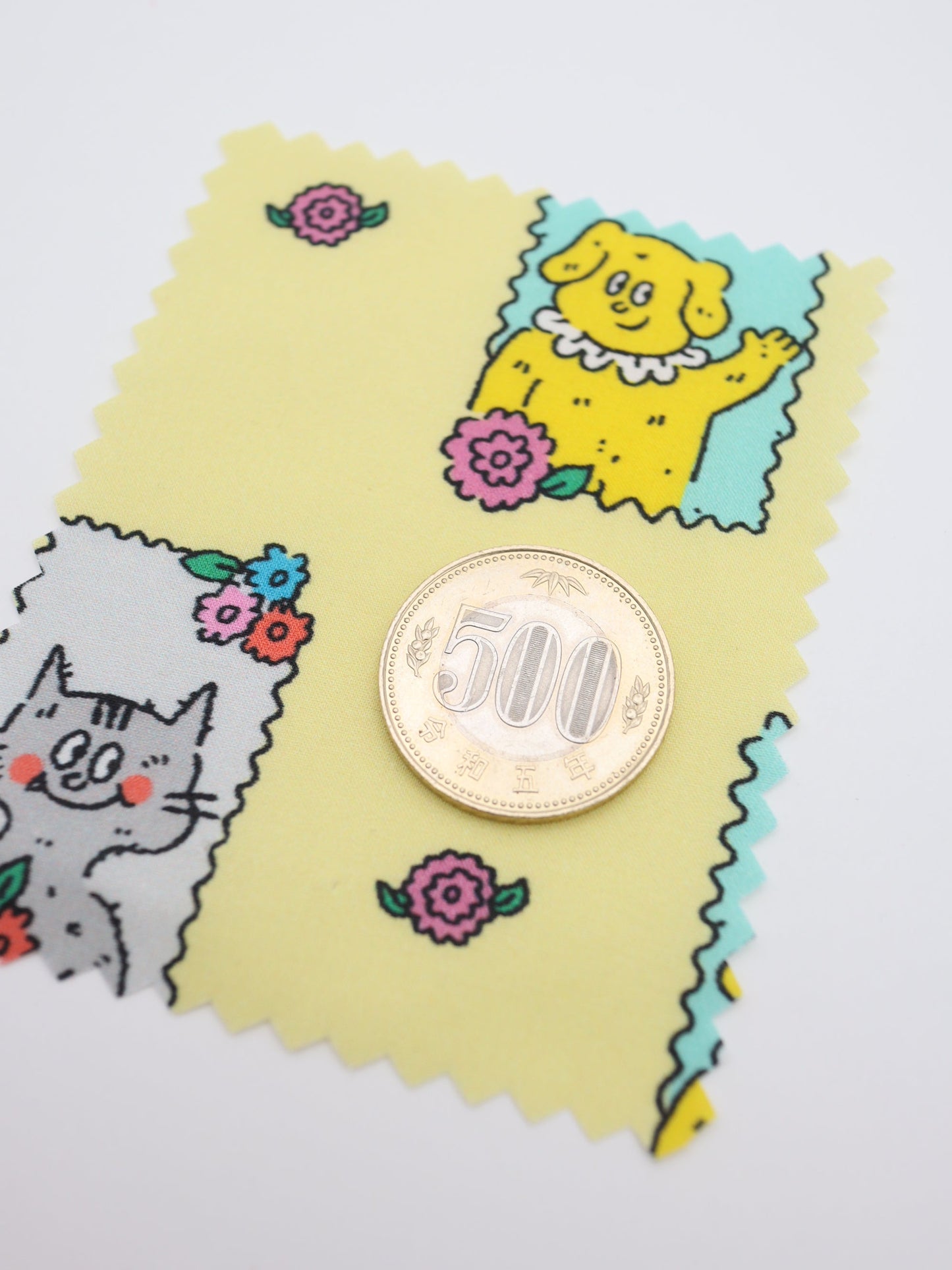 【25AW-025】HELLOわんにゃんずプリント綿ローン /0.5yあたり=~775円