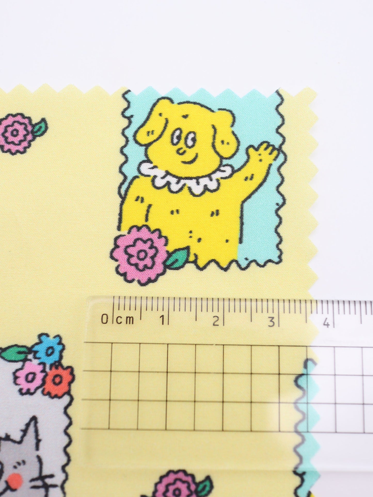 【25AW-025】HELLOわんにゃんずプリント綿ローン /0.5yあたり=~775円