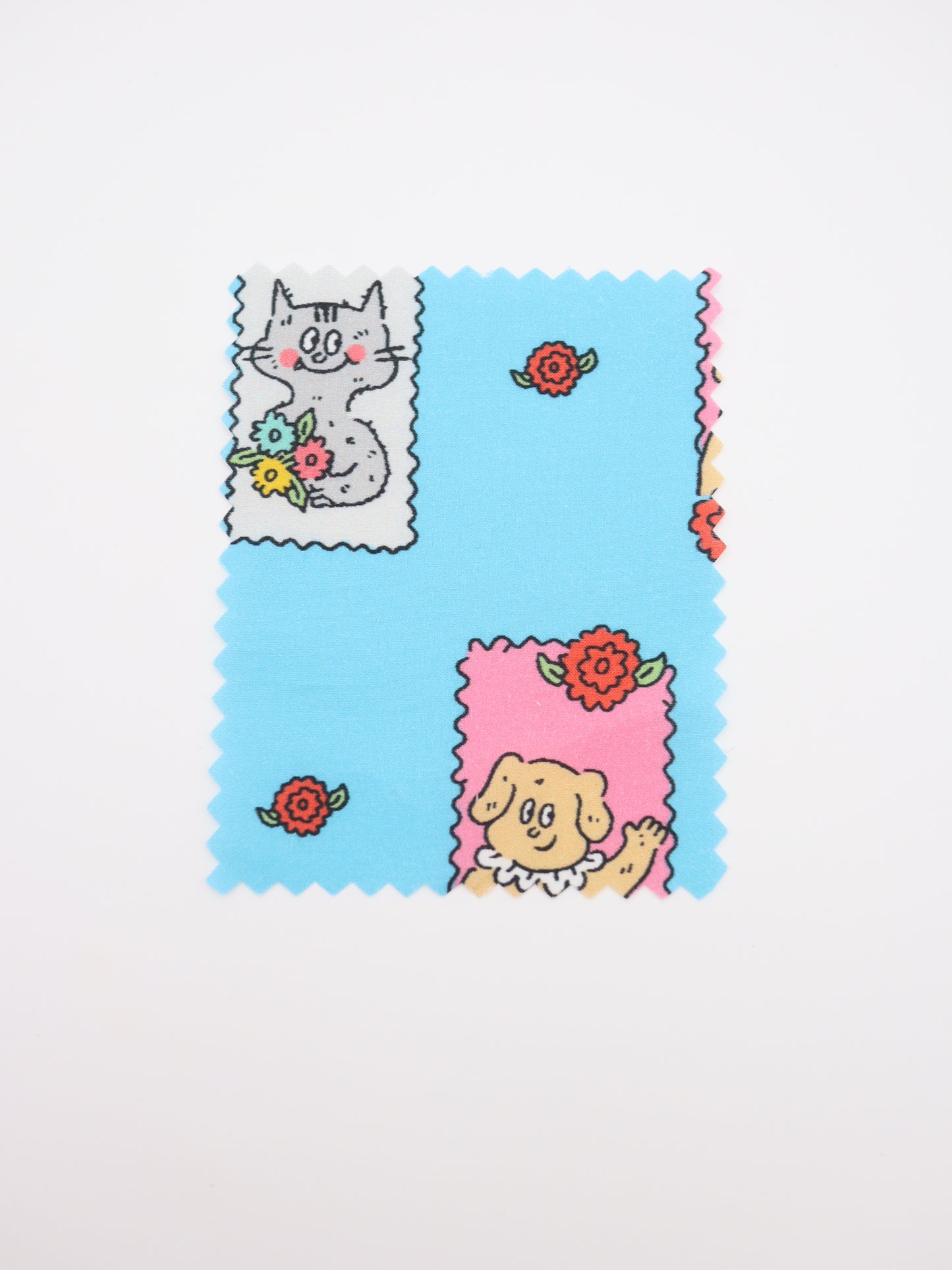【25AW-025】HELLOわんにゃんずプリント綿ローン /0.5yあたり=~775円