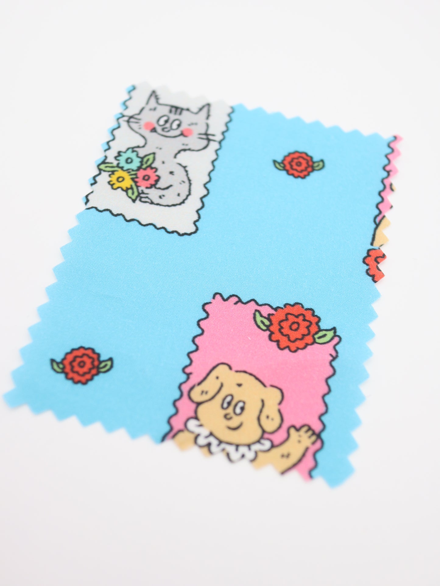 【25AW-025】HELLOわんにゃんずプリント綿ローン /0.5yあたり=~775円