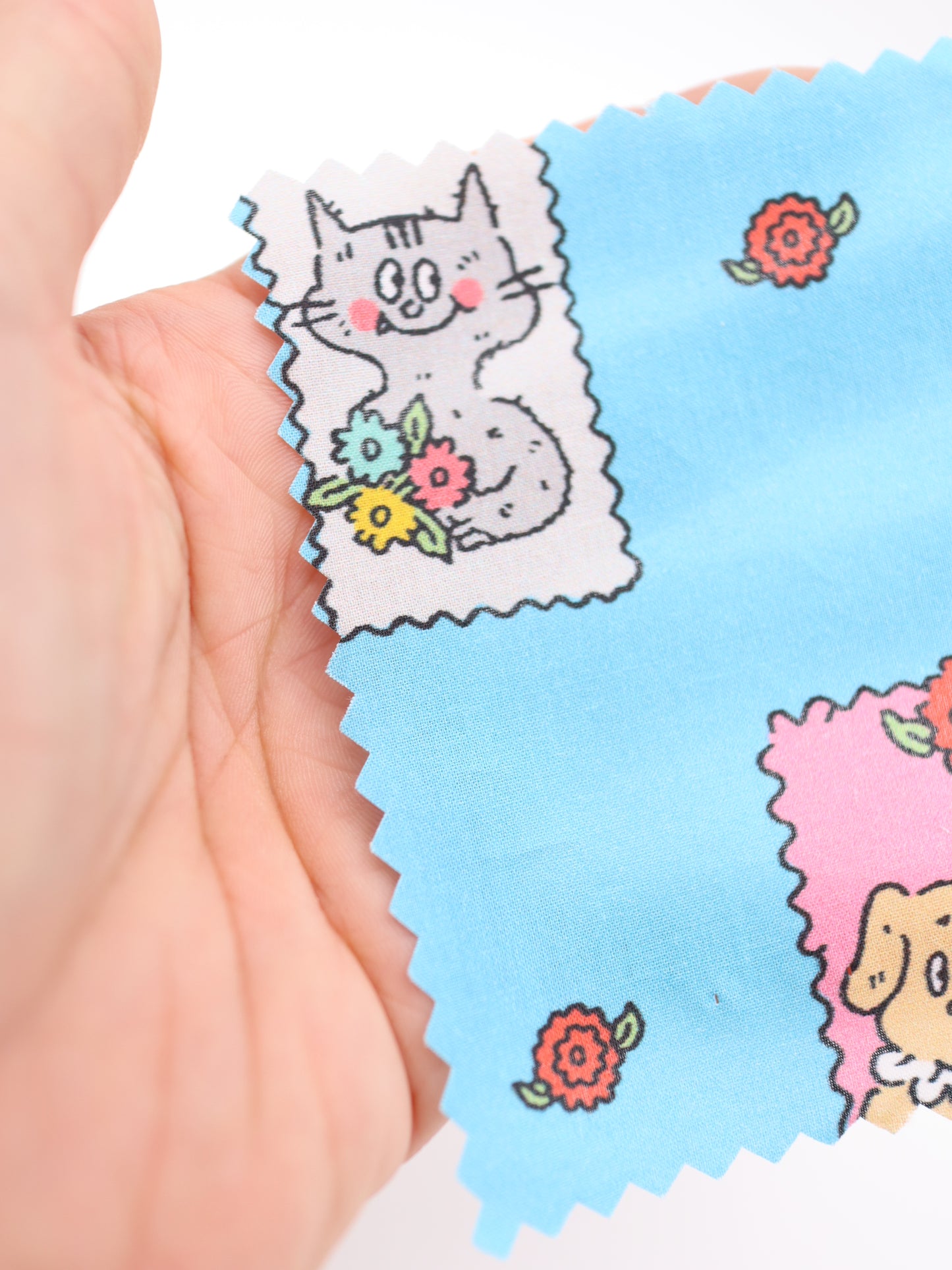 【25AW-025】HELLOわんにゃんずプリント綿ローン /0.5yあたり=~775円