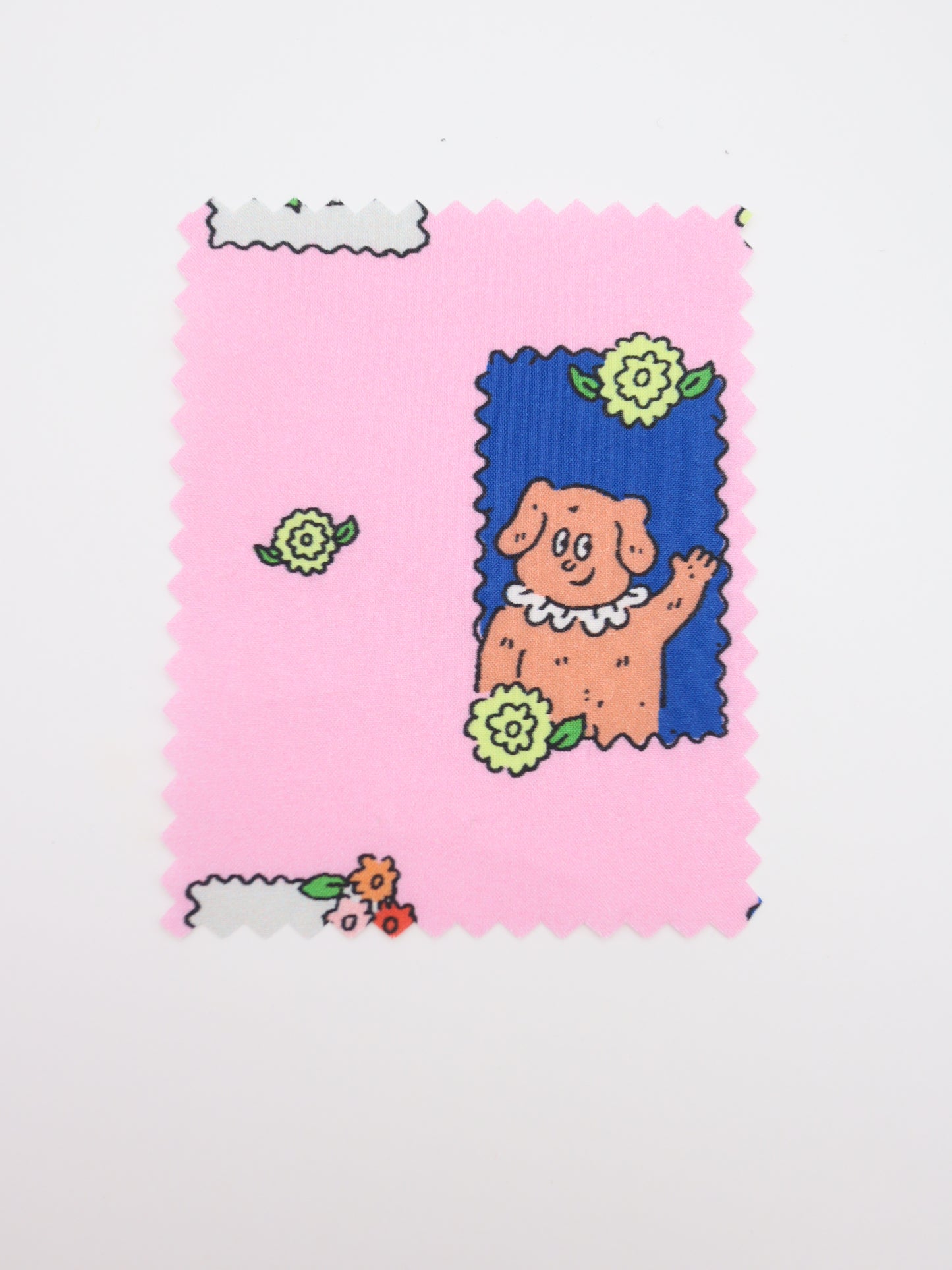 【25AW-025】HELLOわんにゃんずプリント綿ローン /0.5yあたり=~775円