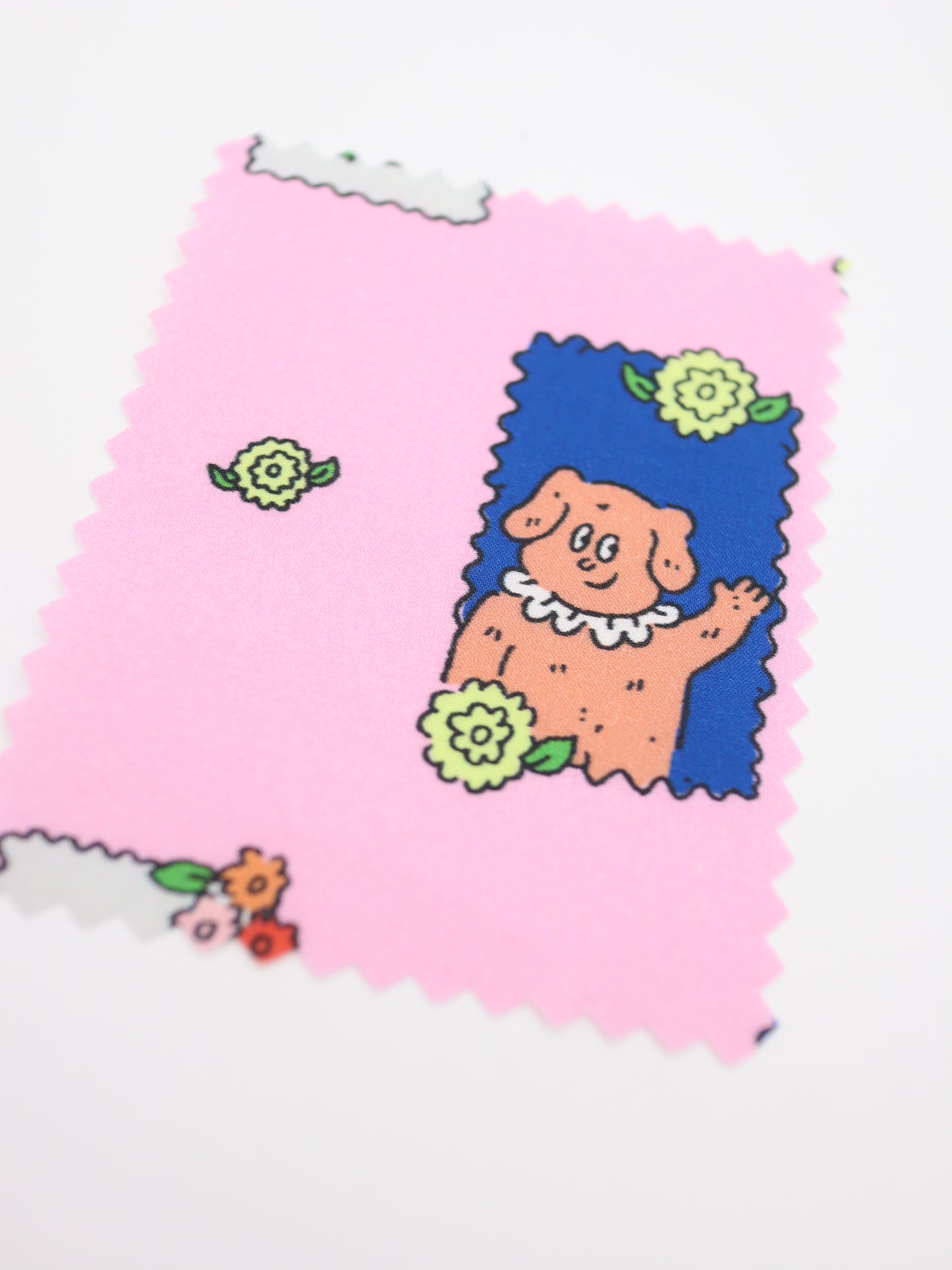 【25AW-025】HELLOわんにゃんずプリント綿ローン /0.5yあたり=~775円