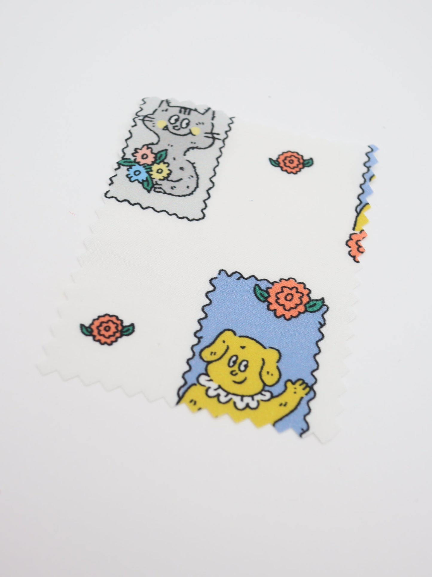 【25AW-025】HELLOわんにゃんずプリント綿ローン /0.5yあたり=~775円
