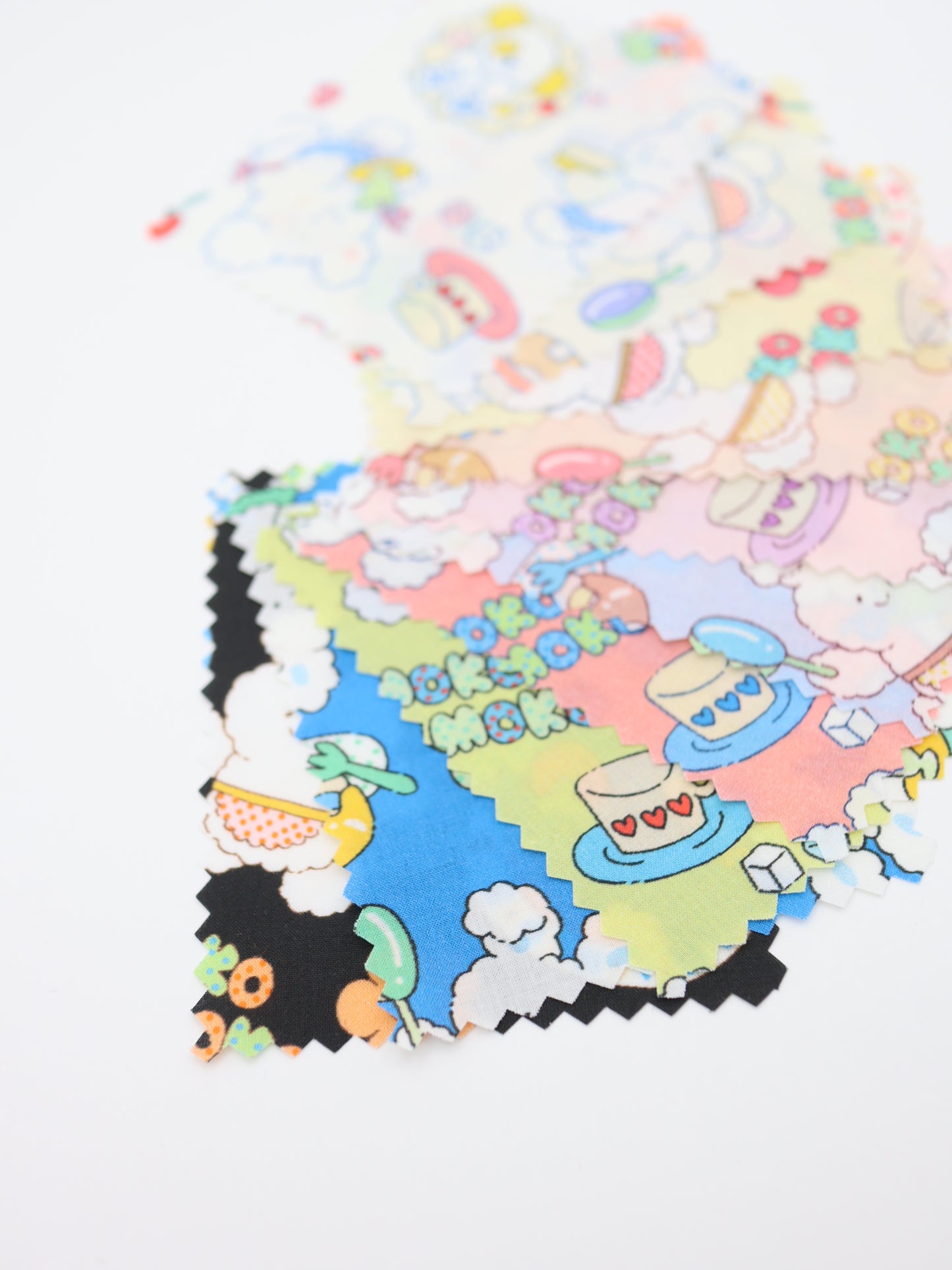 【25AW-024】カフェバイトもこもこうさちゃんプリント綿ローン /0.5yあたり=~775円