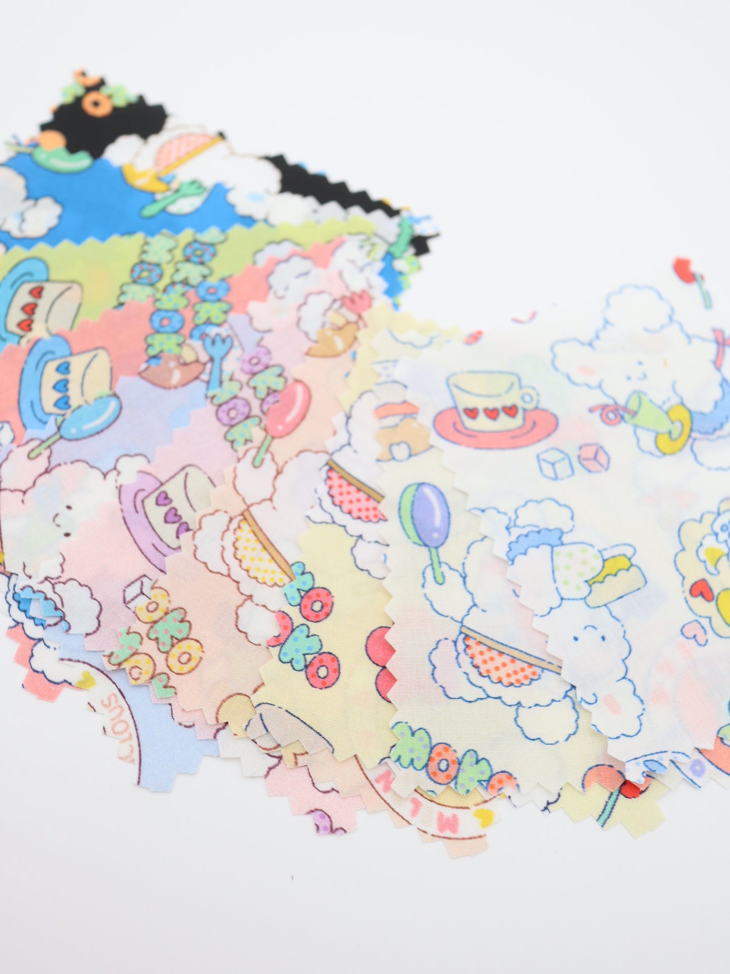 【25AW-024】カフェバイトもこもこうさちゃんプリント綿ローン /0.5yあたり=~775円