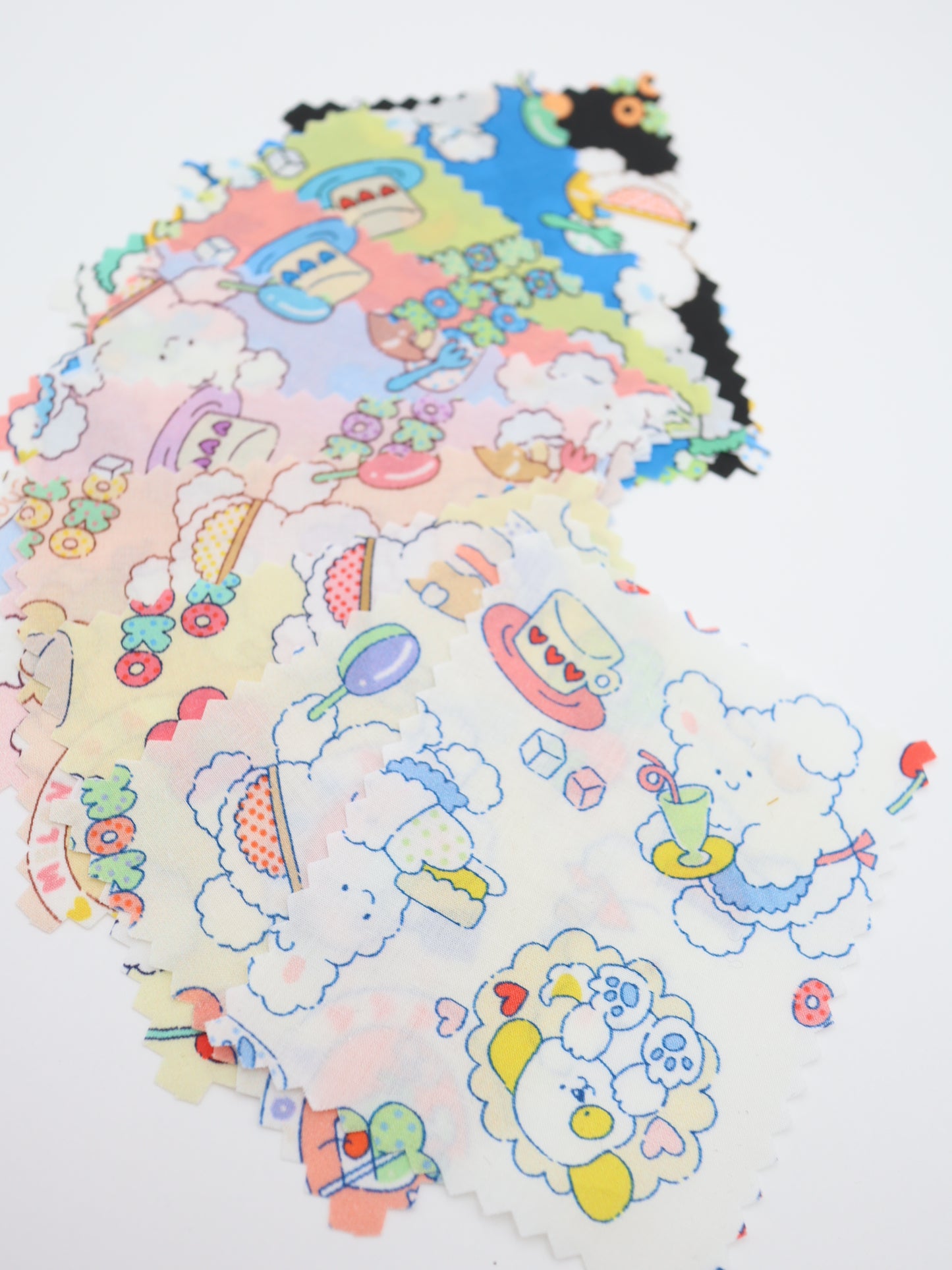 【25AW-024】カフェバイトもこもこうさちゃんプリント綿ローン /0.5yあたり=~775円