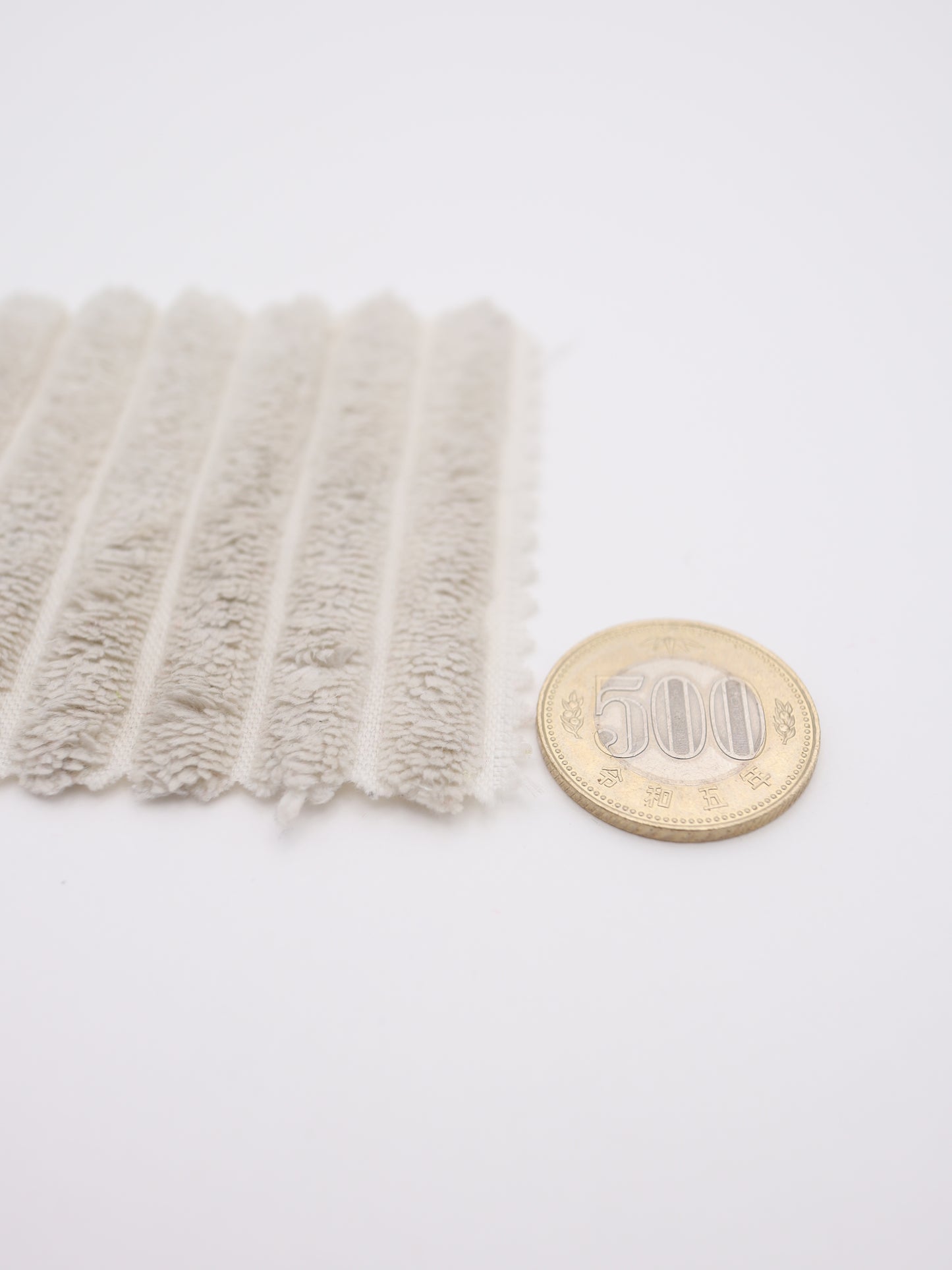【25AW-003】中ピッチストライプジャガードボア /0.5yあたり=~800円