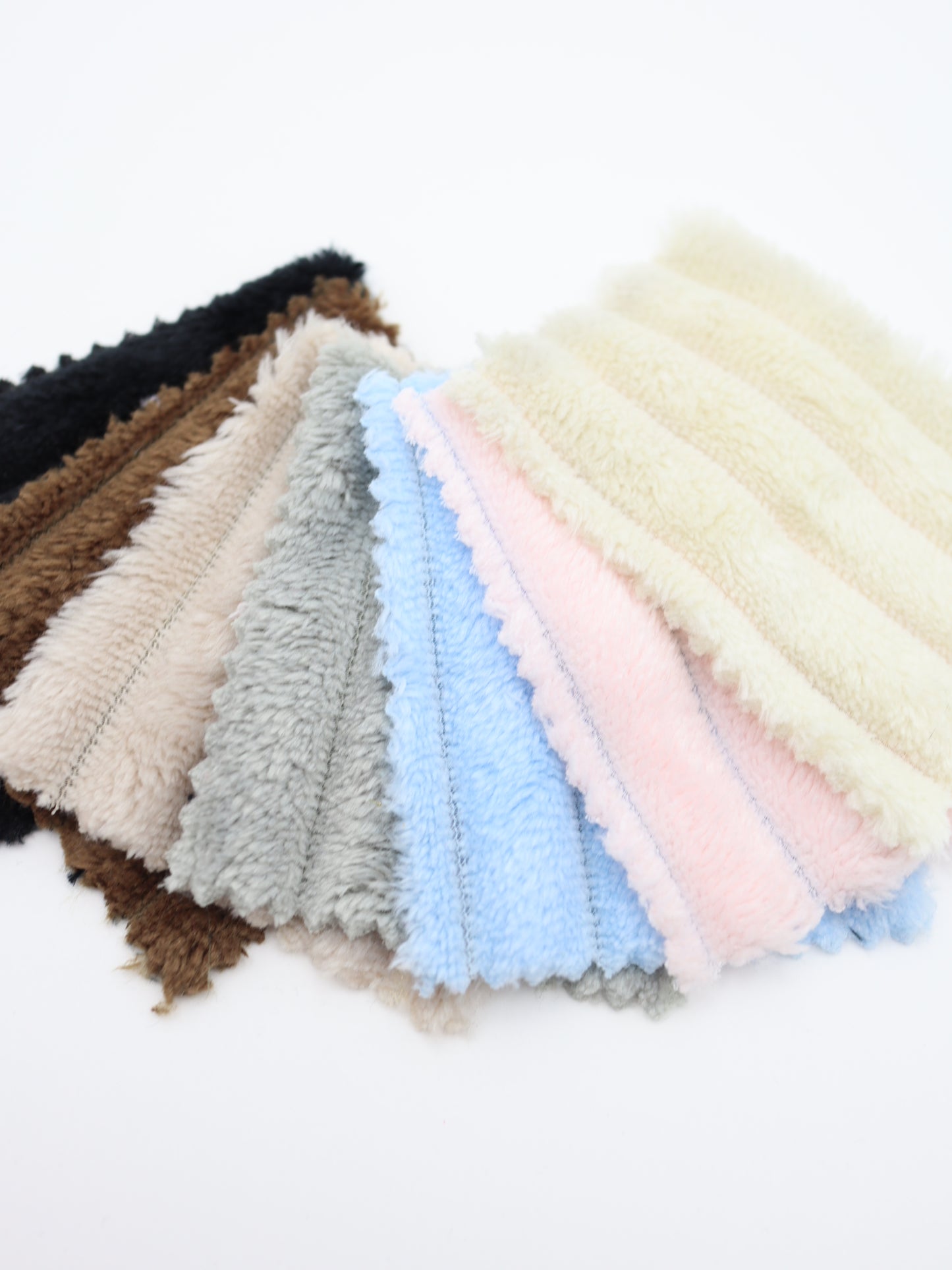 【25AW-004】中ピッチストライプジャガードボア /0.5yあたり=~1045円
