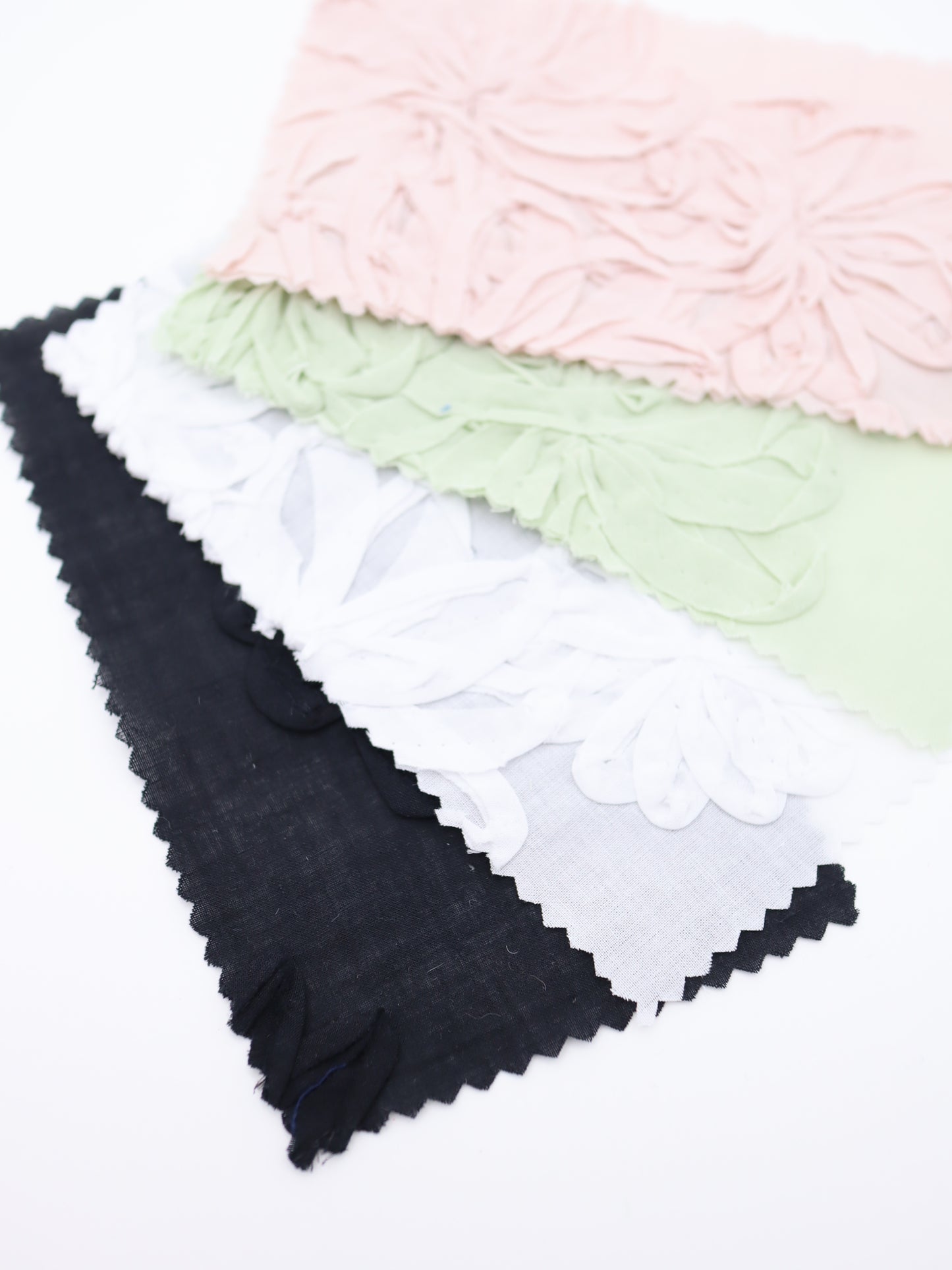 【25AW-017】立体フラワー刺繍綿ローン /0.5yあたり=~1365円