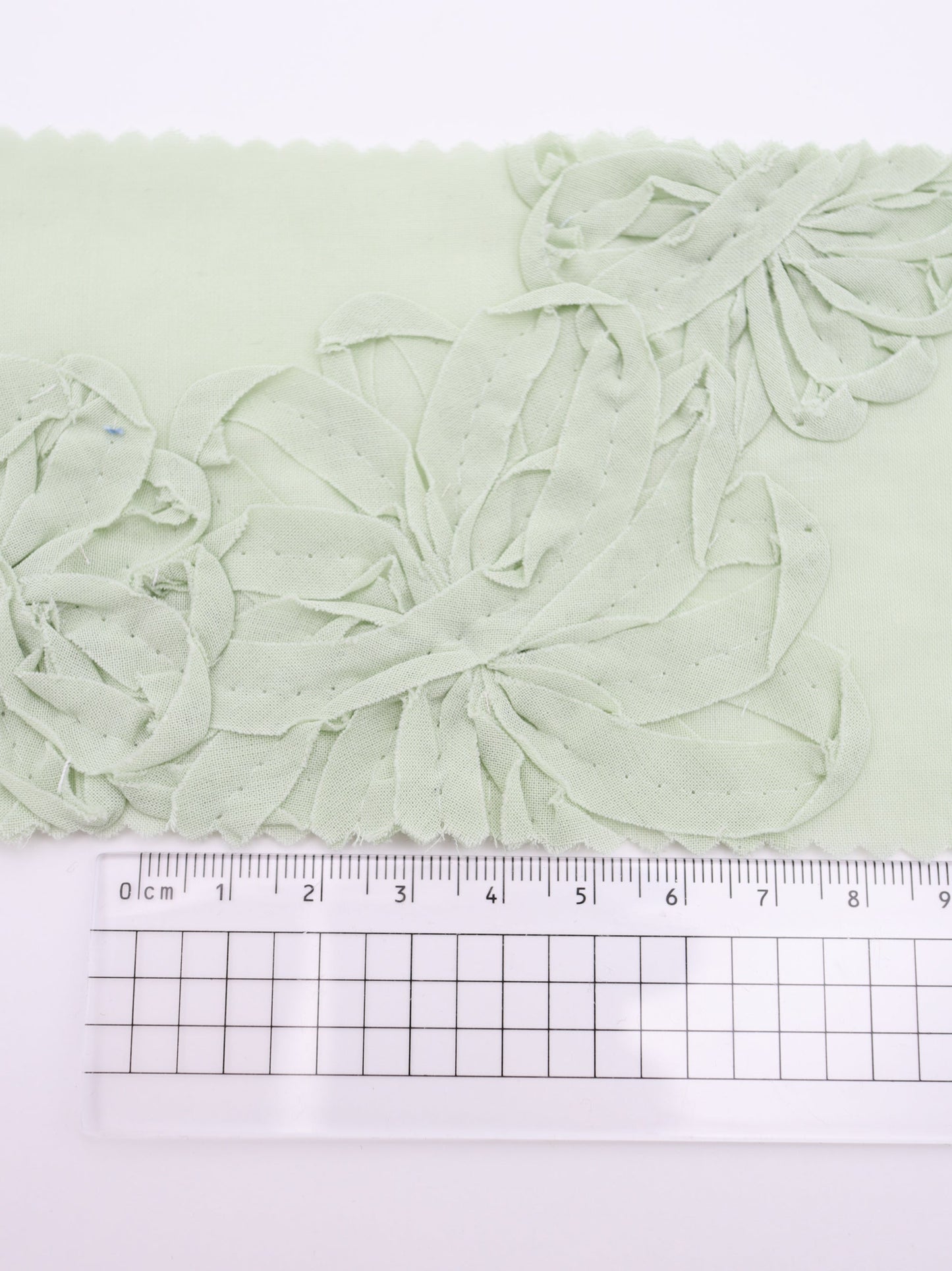 【25AW-017】立体フラワー刺繍綿ローン /0.5yあたり=~1365円