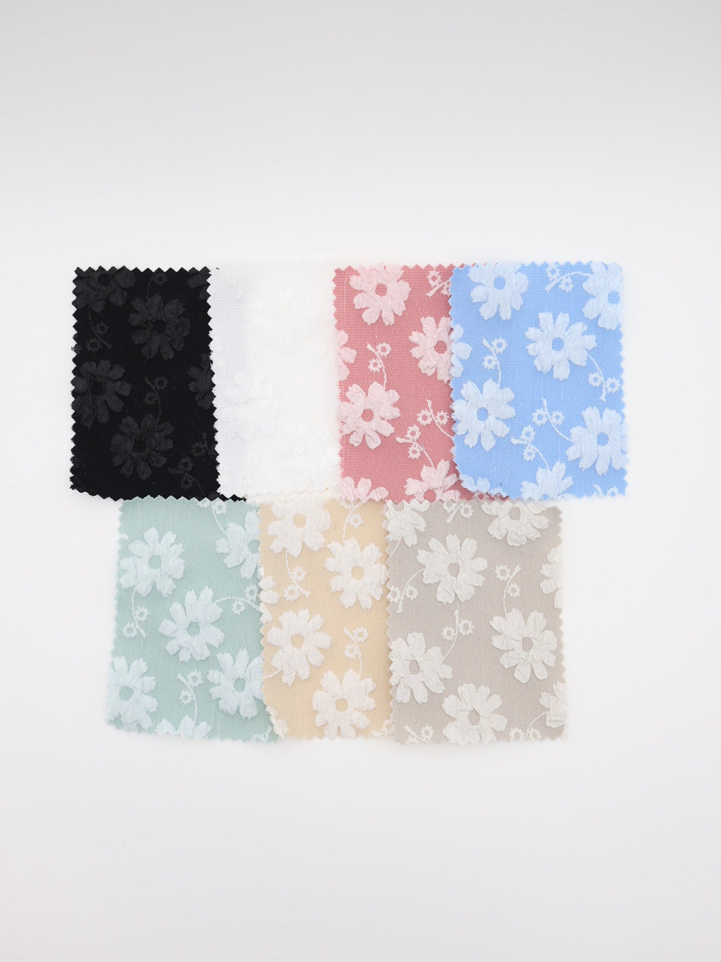 【25AW-016】エンボスフラワー柄ジャガード /0.5yあたり=~695円