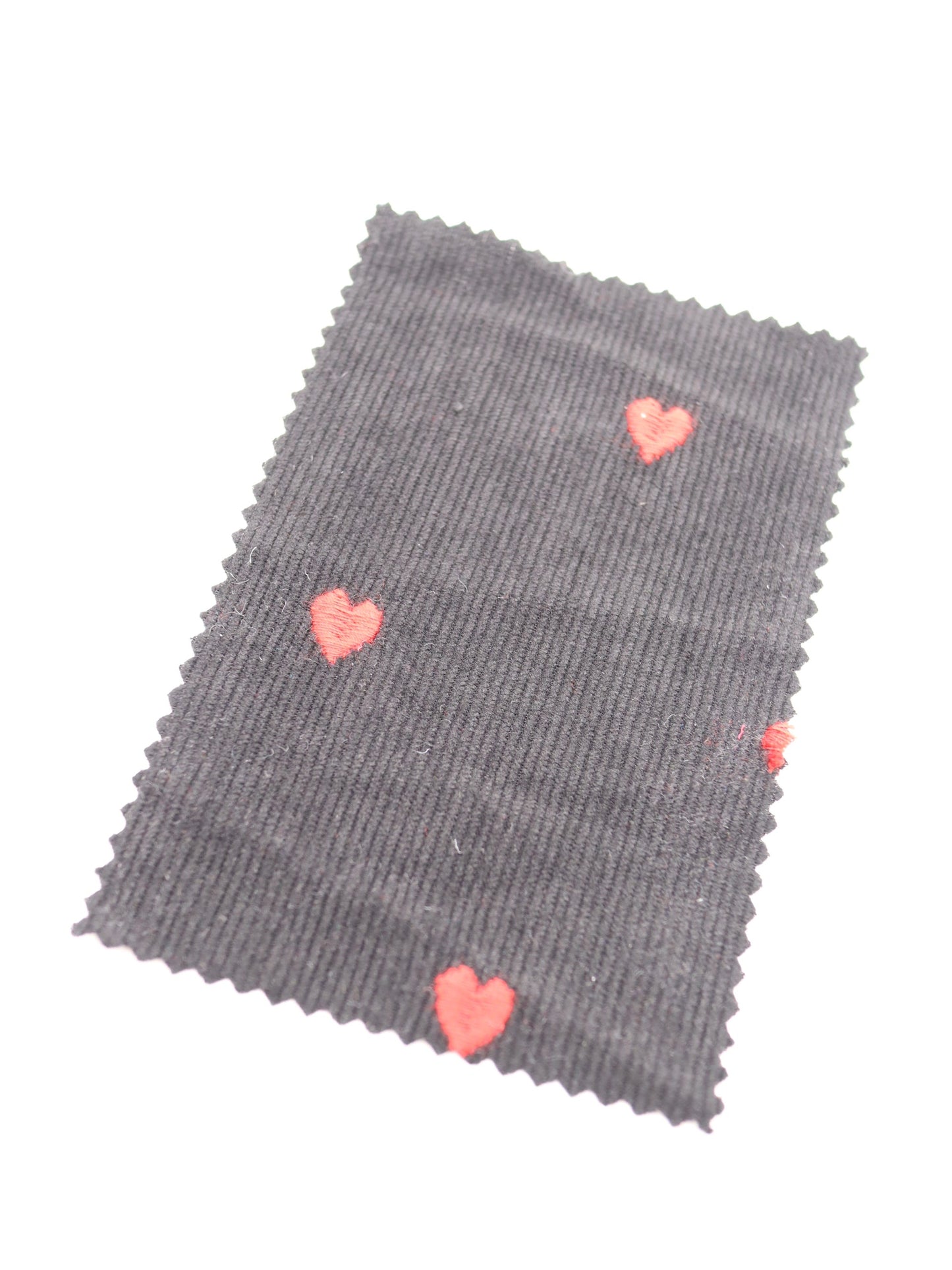 【25AW-008】ハート刺繍コーデュロイ /0.5yあたり=~885円