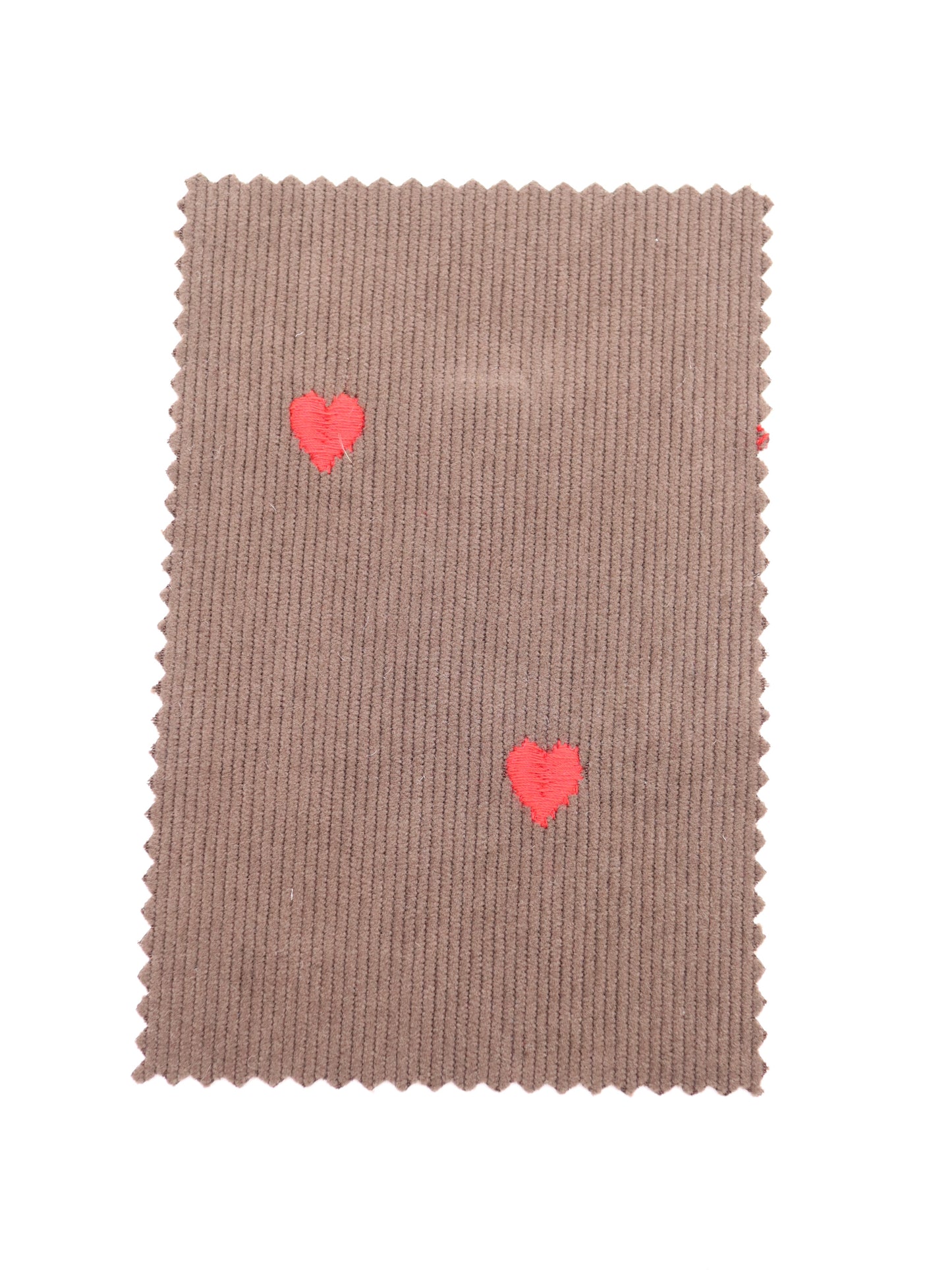 【25AW-008】ハート刺繍コーデュロイ /0.5yあたり=~885円
