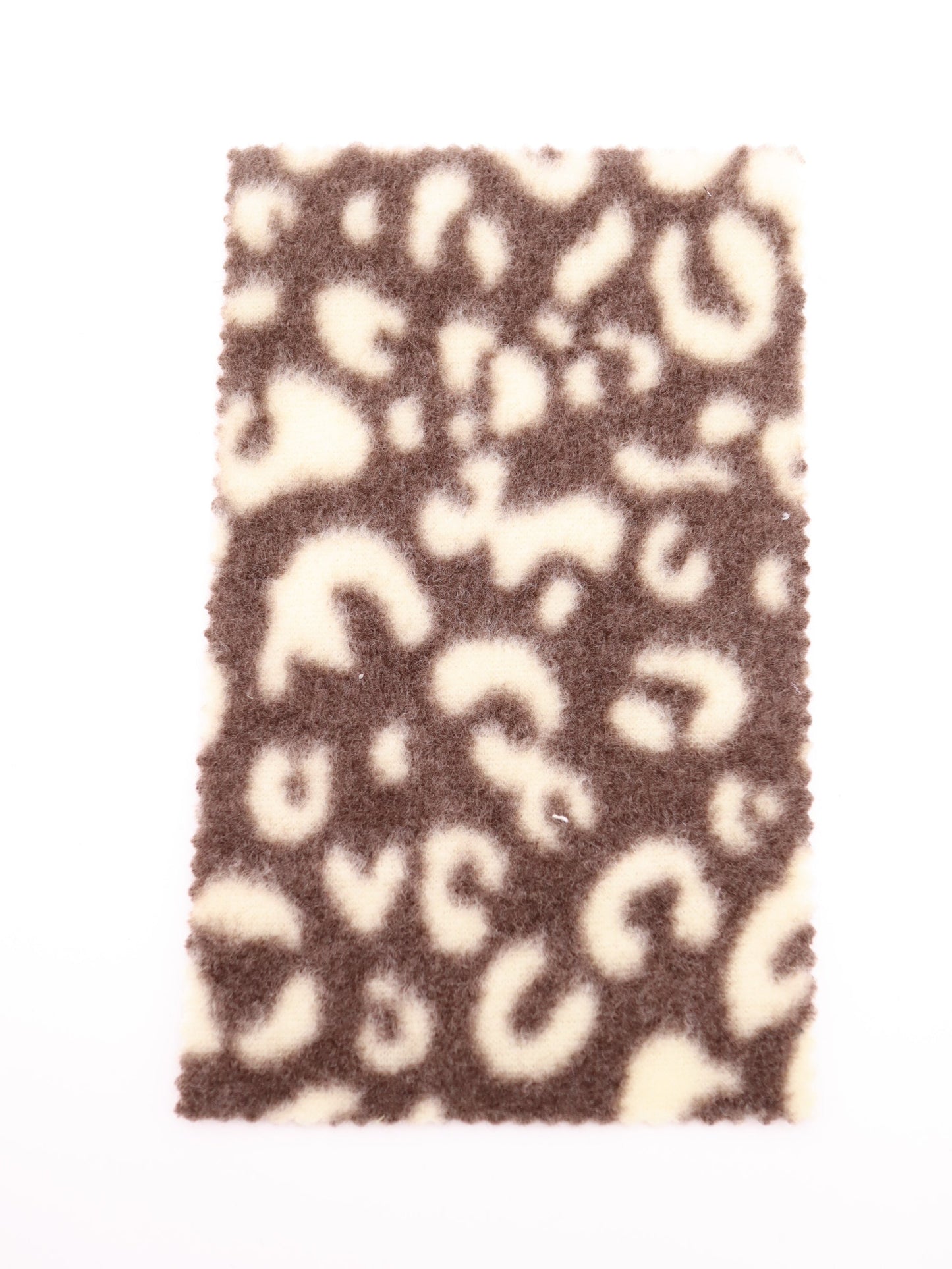 【25AW-028】リバーシブルヒョウ柄プリント両面起毛ニット /0.5yあたり=~880円