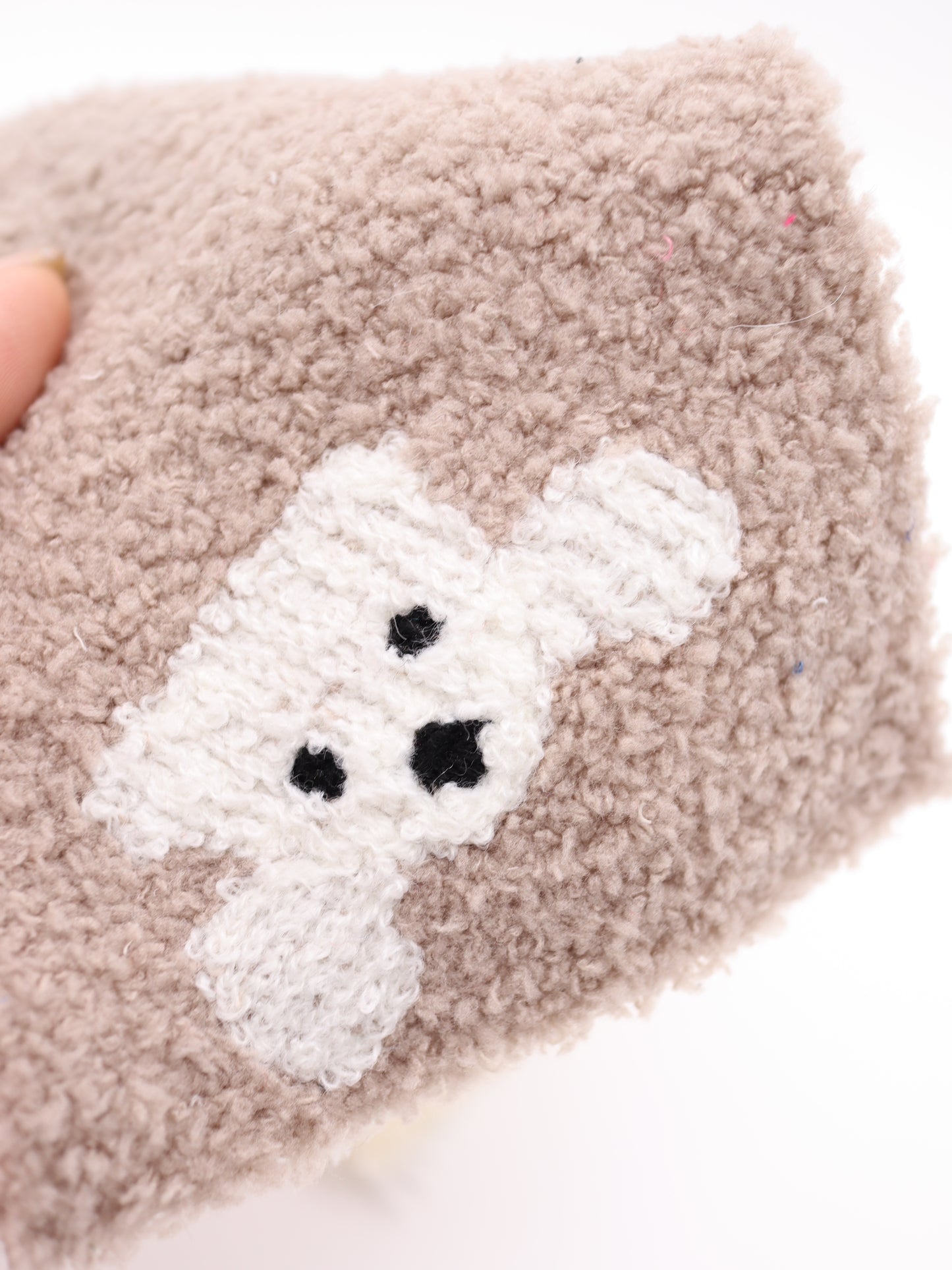 【25AW-029】リバーシブルシロクマ両面ボアニット /0.5yあたり=~1395円