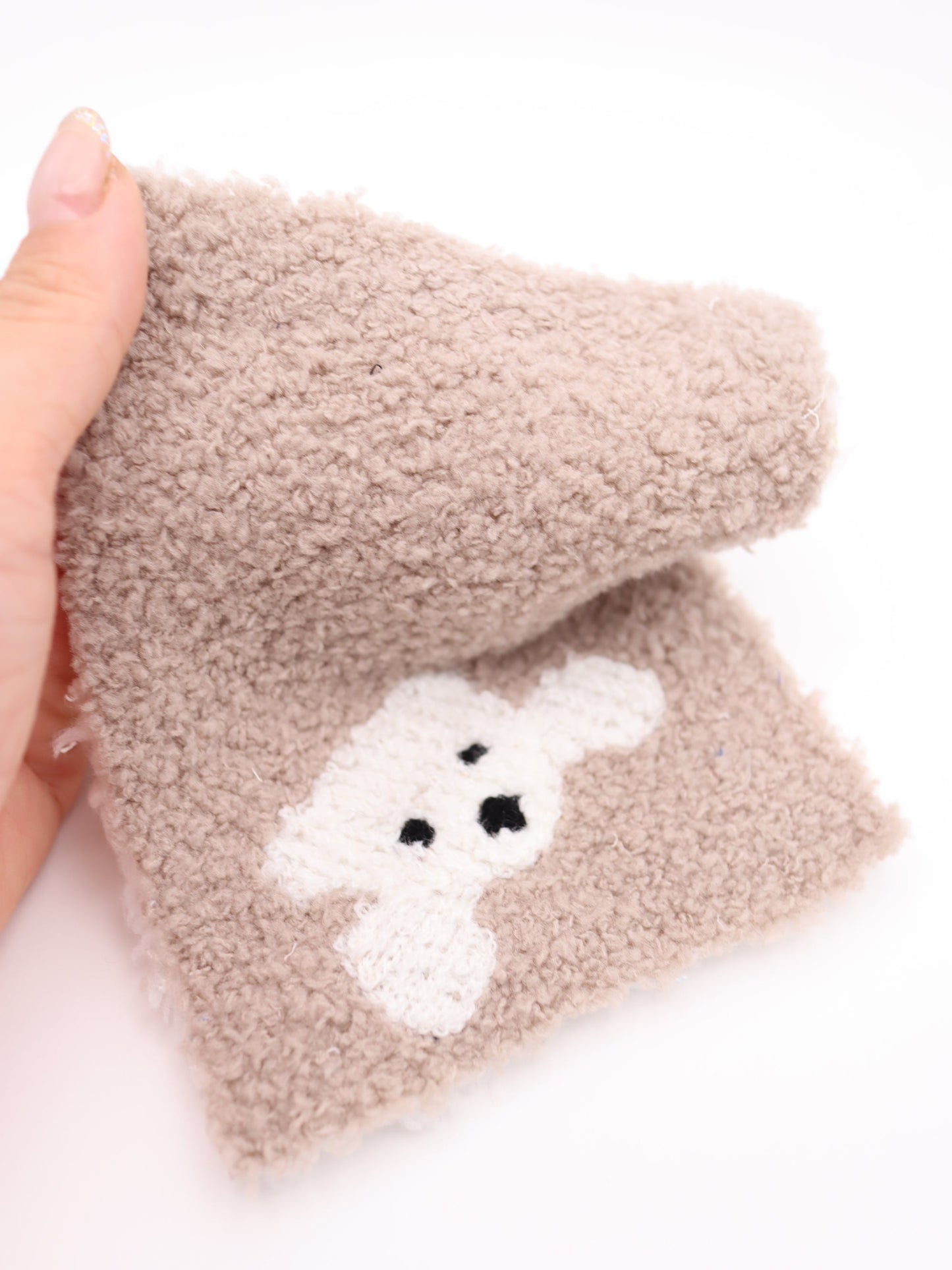 【25AW-029】リバーシブルシロクマ両面ボアニット /0.5yあたり=~1395円