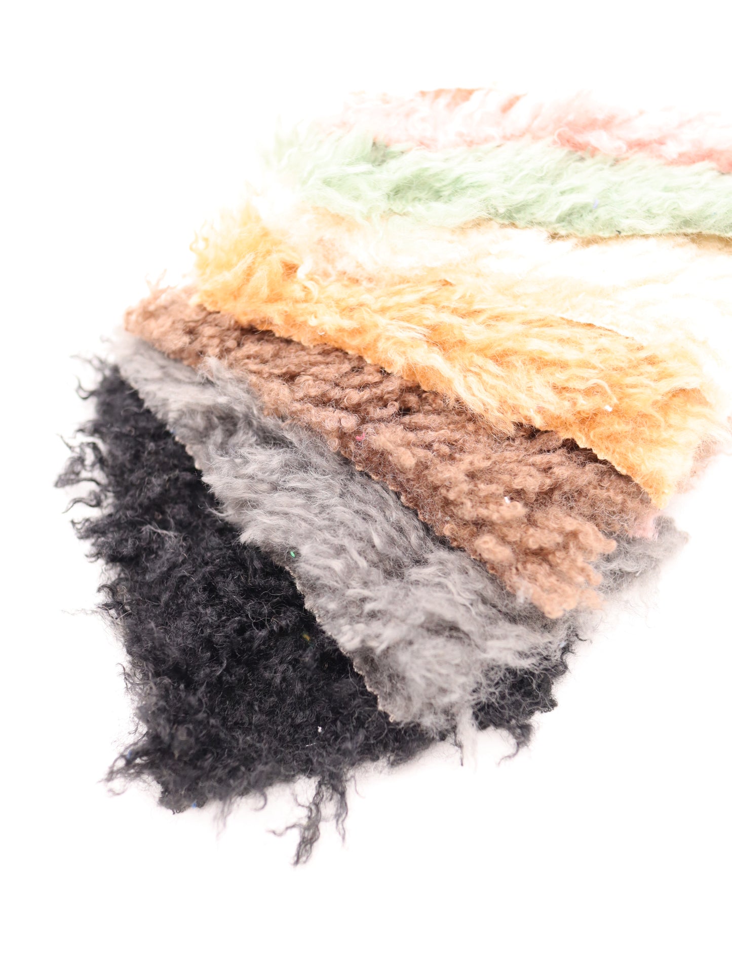 【25AW-027】ふわっふわチベットラム風シャギーニット /0.5yあたり=~1180円