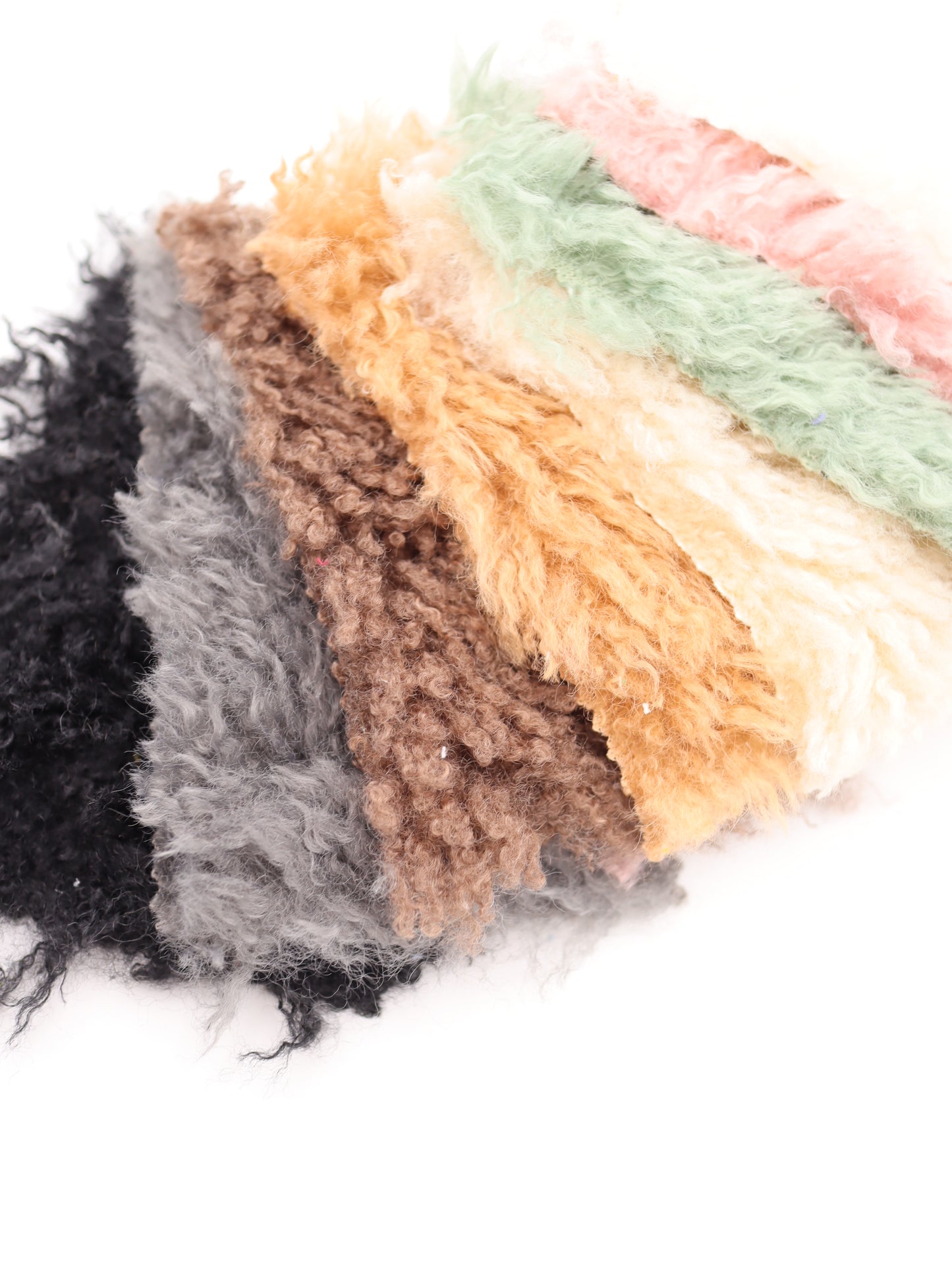 【25AW-027】ふわっふわチベットラム風シャギーニット /0.5yあたり=~1180円