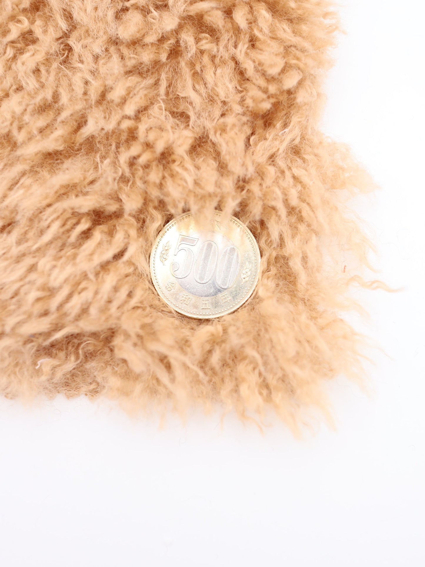 【25AW-027】ふわっふわチベットラム風シャギーニット /0.5yあたり=~1180円
