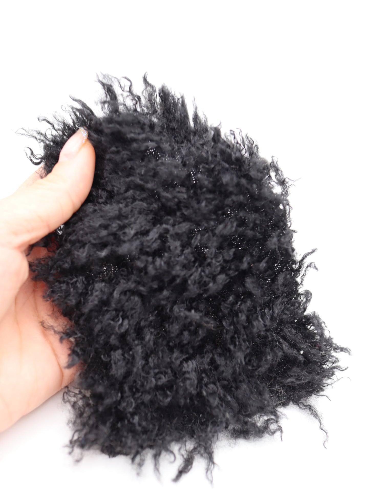 【25AW-027】ふわっふわチベットラム風シャギーニット /0.5yあたり=~1180円