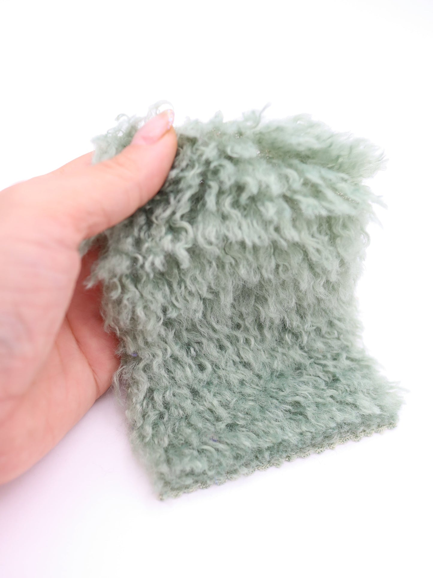 【25AW-027】ふわっふわチベットラム風シャギーニット /0.5yあたり=~1180円
