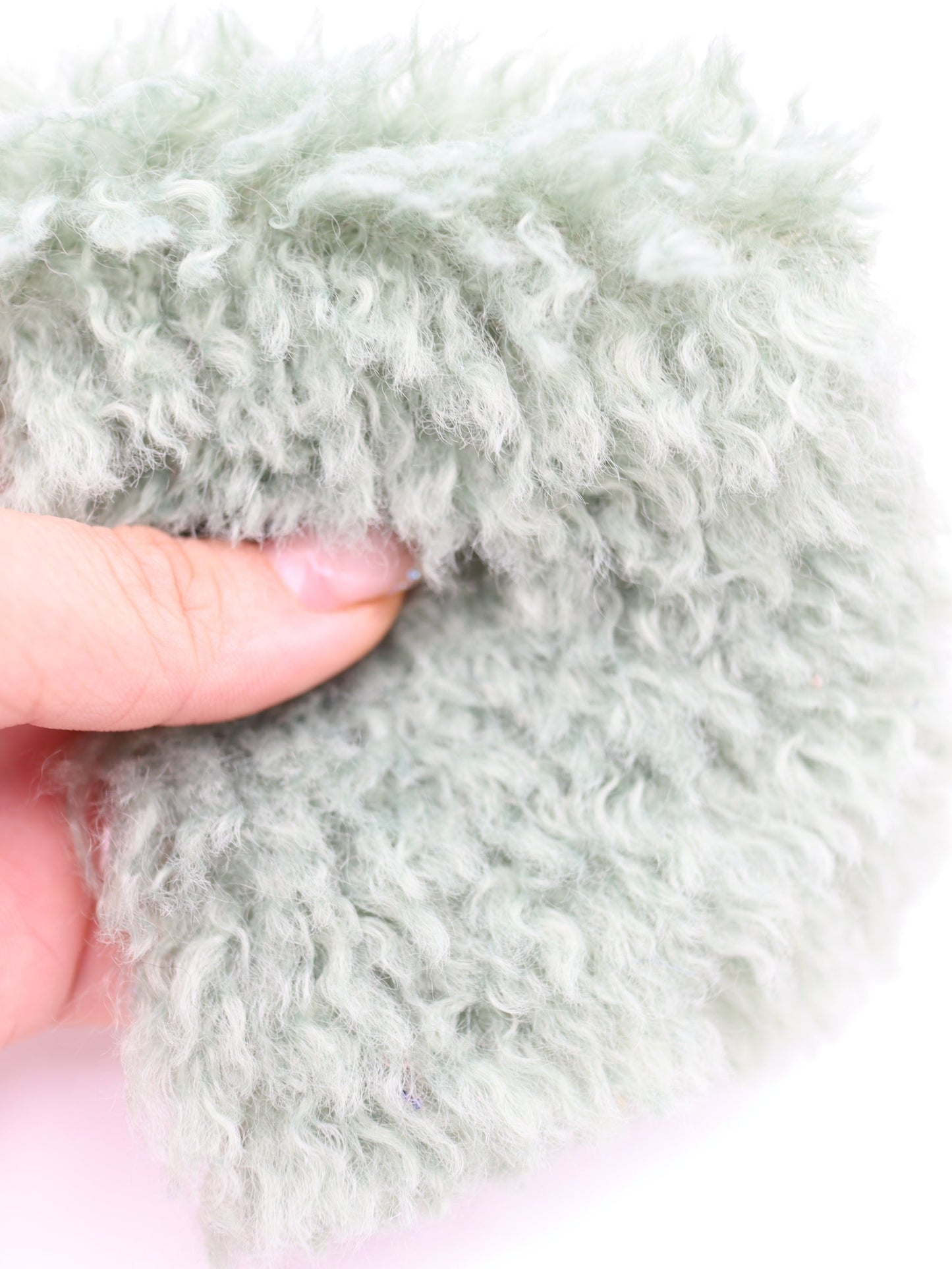 【25AW-027】ふわっふわチベットラム風シャギーニット /0.5yあたり=~1180円
