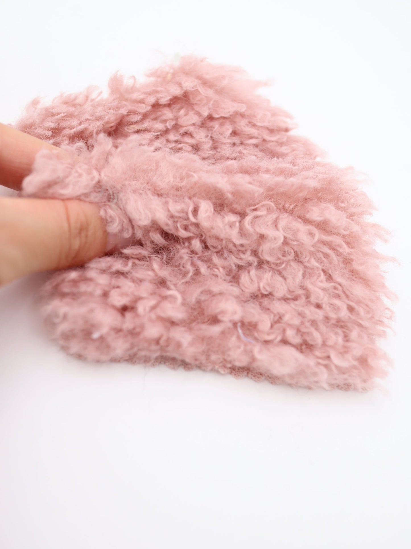 【25AW-027】ふわっふわチベットラム風シャギーニット /0.5yあたり=~1180円