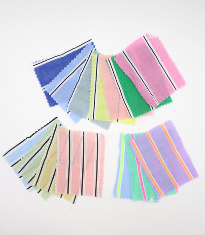 【25SS-478】カラフル太ピッチストライプWガーゼ　/0.5ｙあたり=～730円
