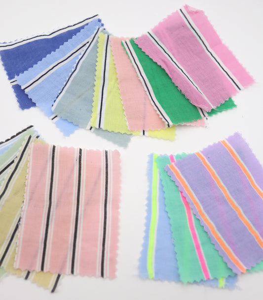 【25SS-478】カラフル太ピッチストライプWガーゼ　/0.5ｙあたり=～730円